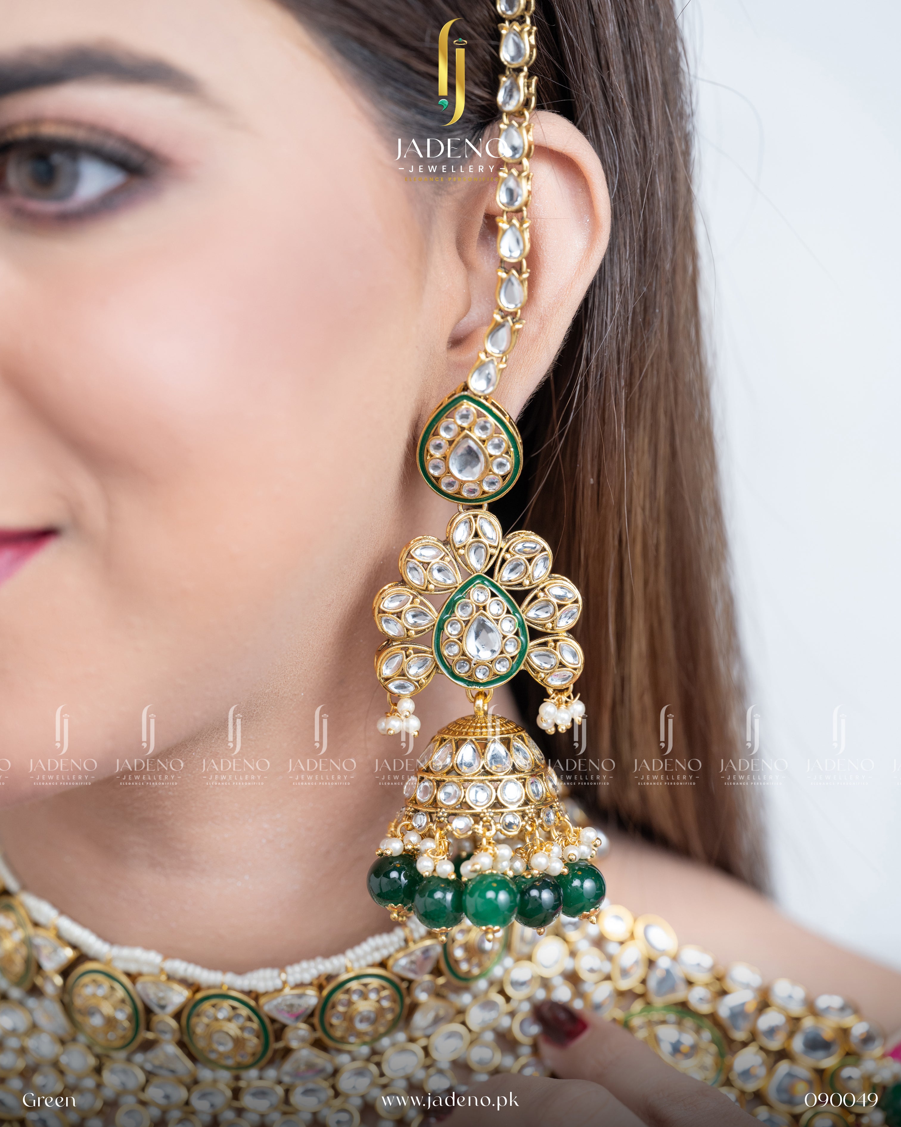 Premium Quality Pure Indian Sheesh Maharaani Bridal Set