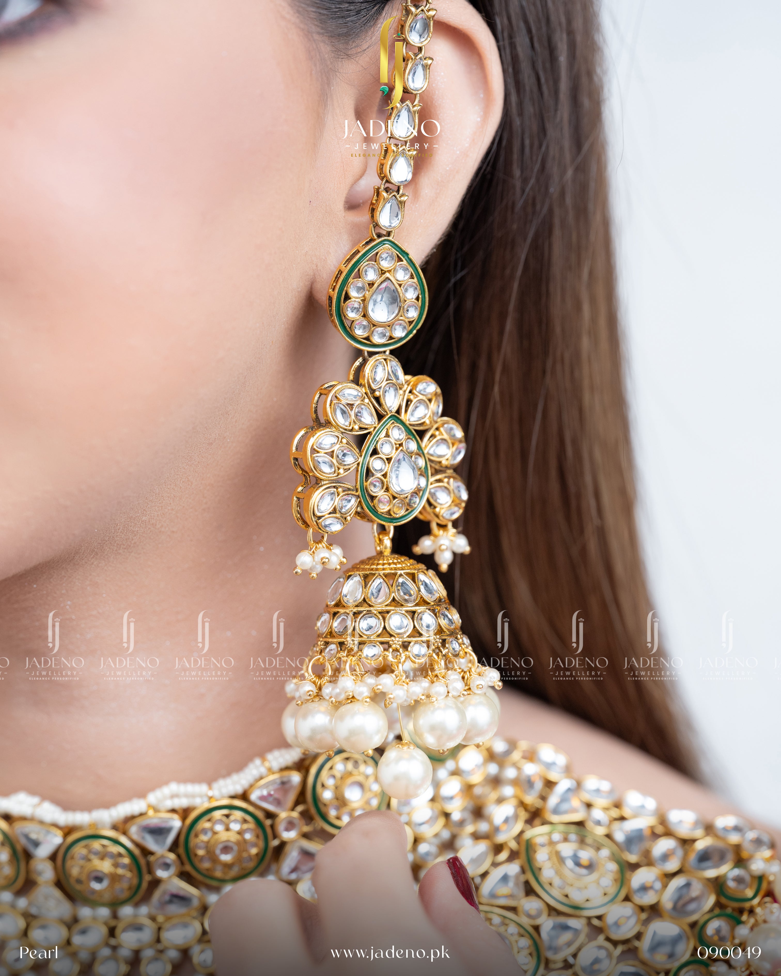 Premium Quality Pure Indian Sheesh Maharaani Bridal Set