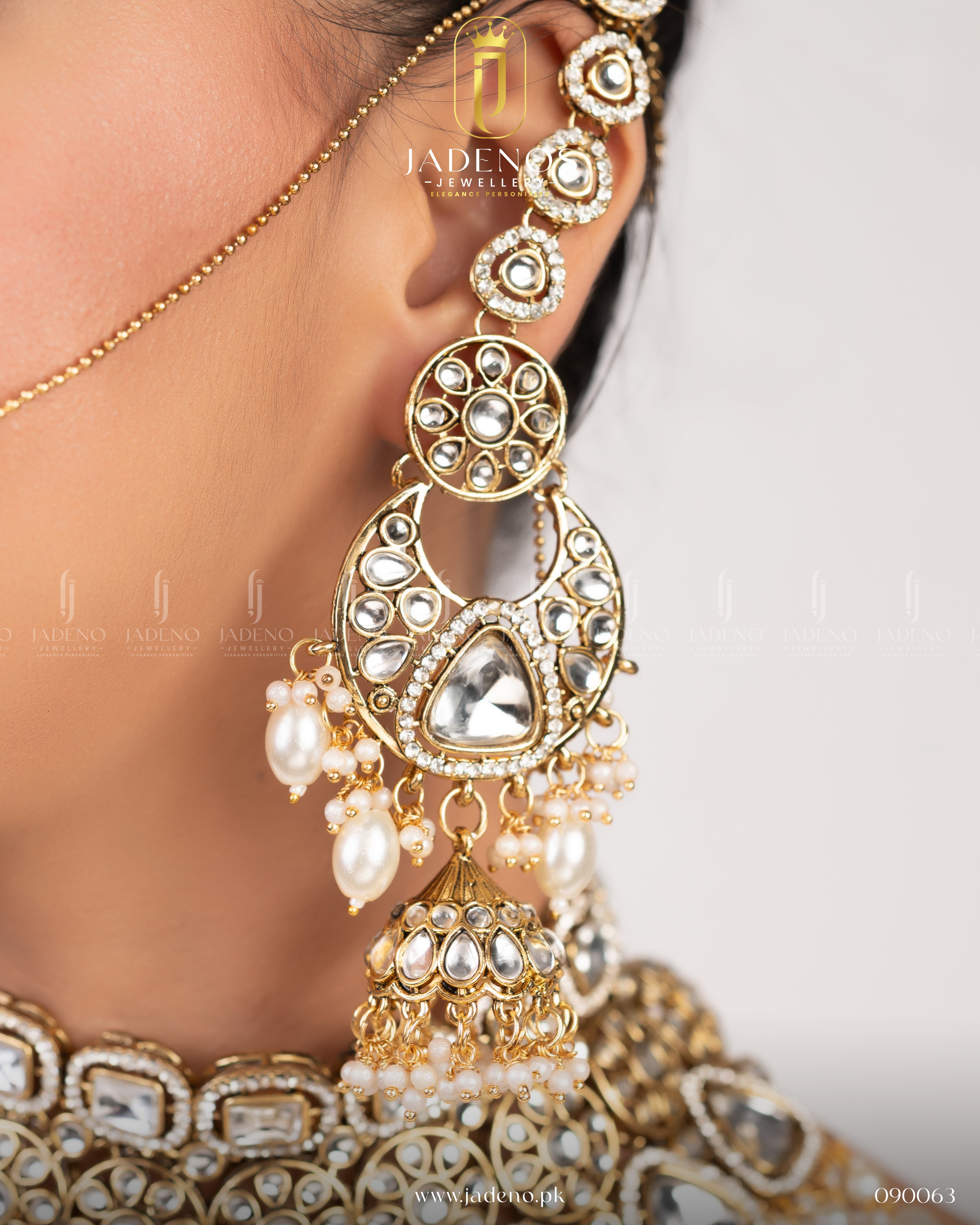 The Mah-e-Noor Bridal Set with Nath and Adjustable Rings
