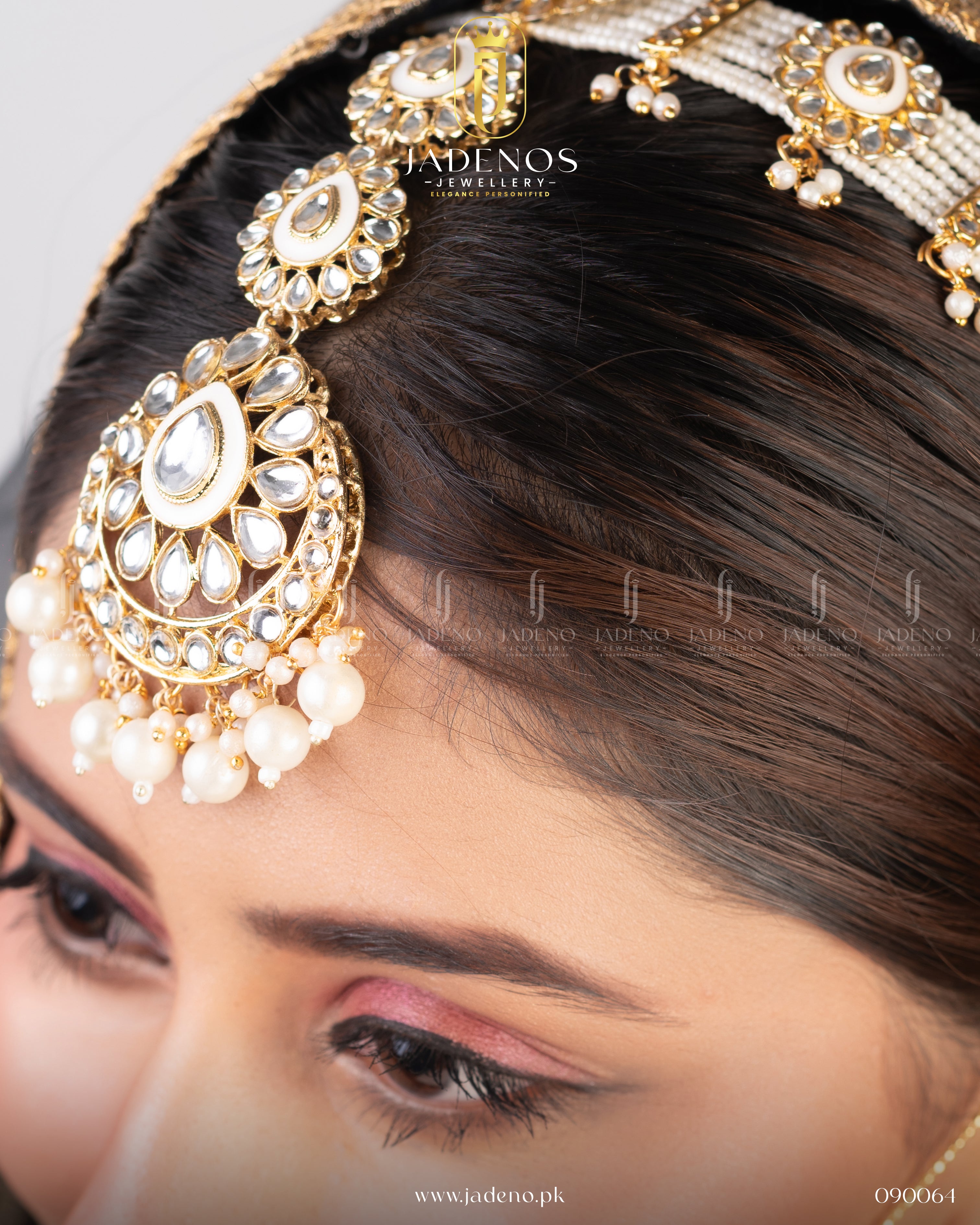Pure Indian Jadeno Luxe Statement Kundan Bridal Set