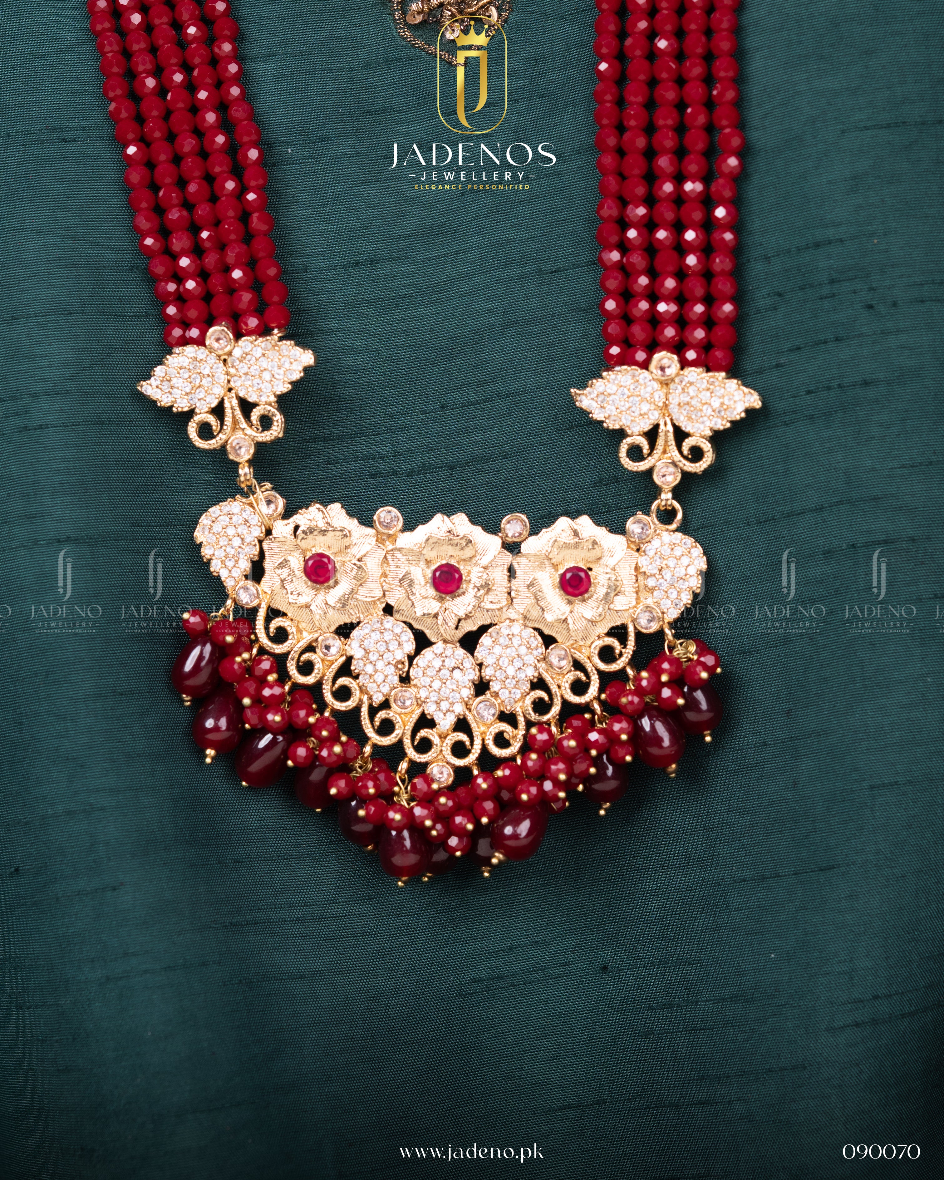 The Exclusive Noor-e-Nazar Royal Bridal Set with Maala, Tika and Jhumar