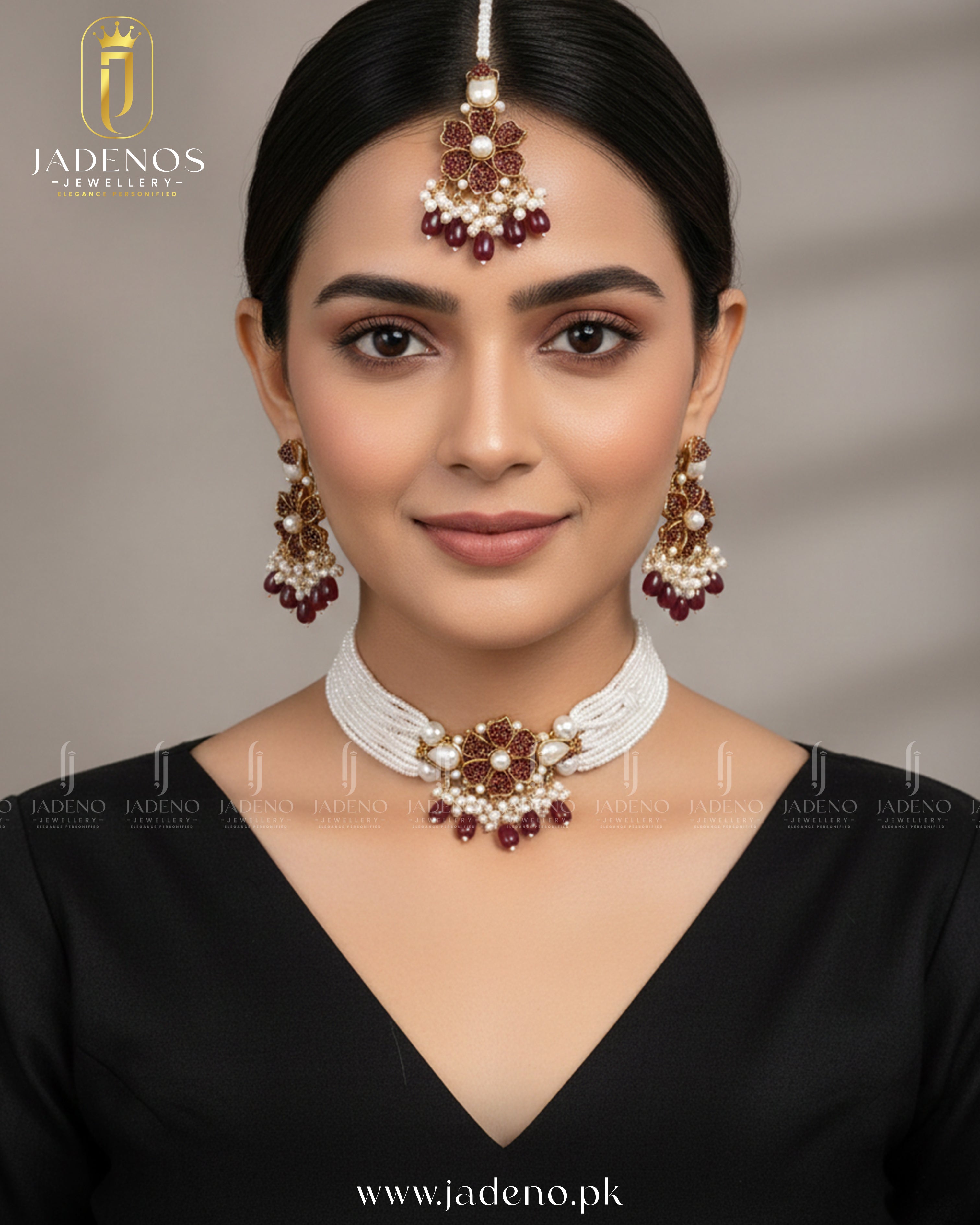 The Pearl Crown ChokerSet with Tika