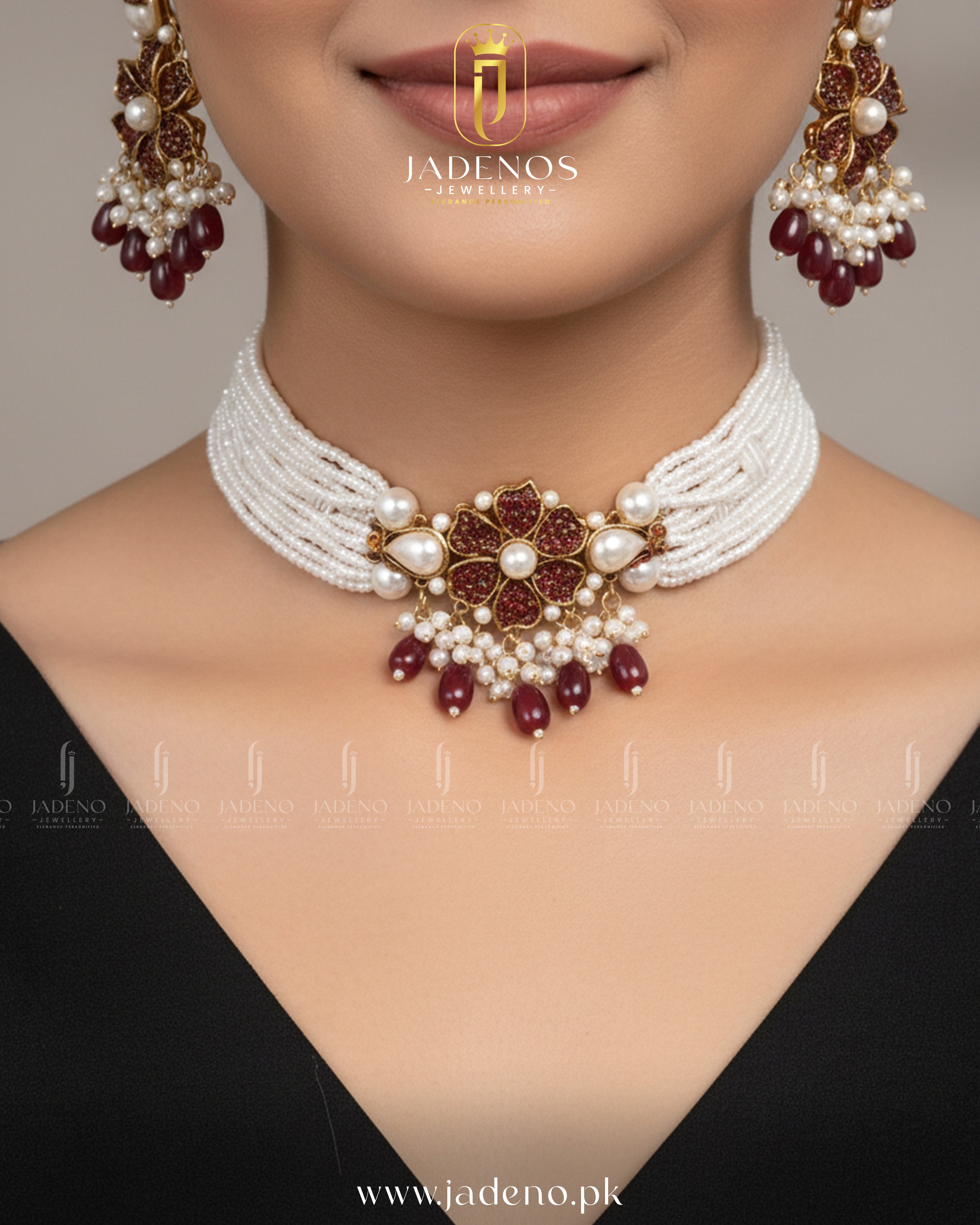 The Pearl Crown ChokerSet with Tika