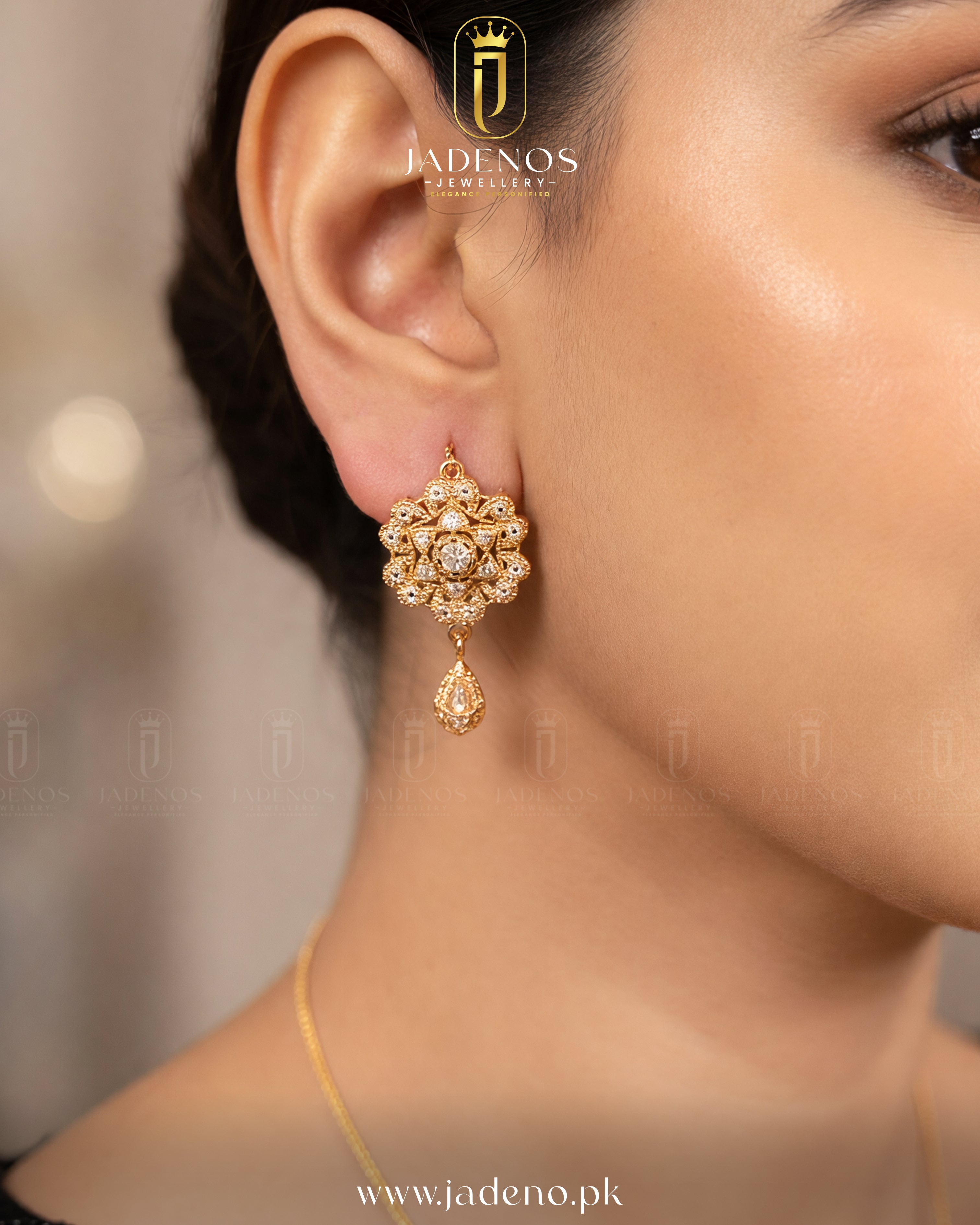 The Aurelia Gold Look a like Necklace Set with Ring