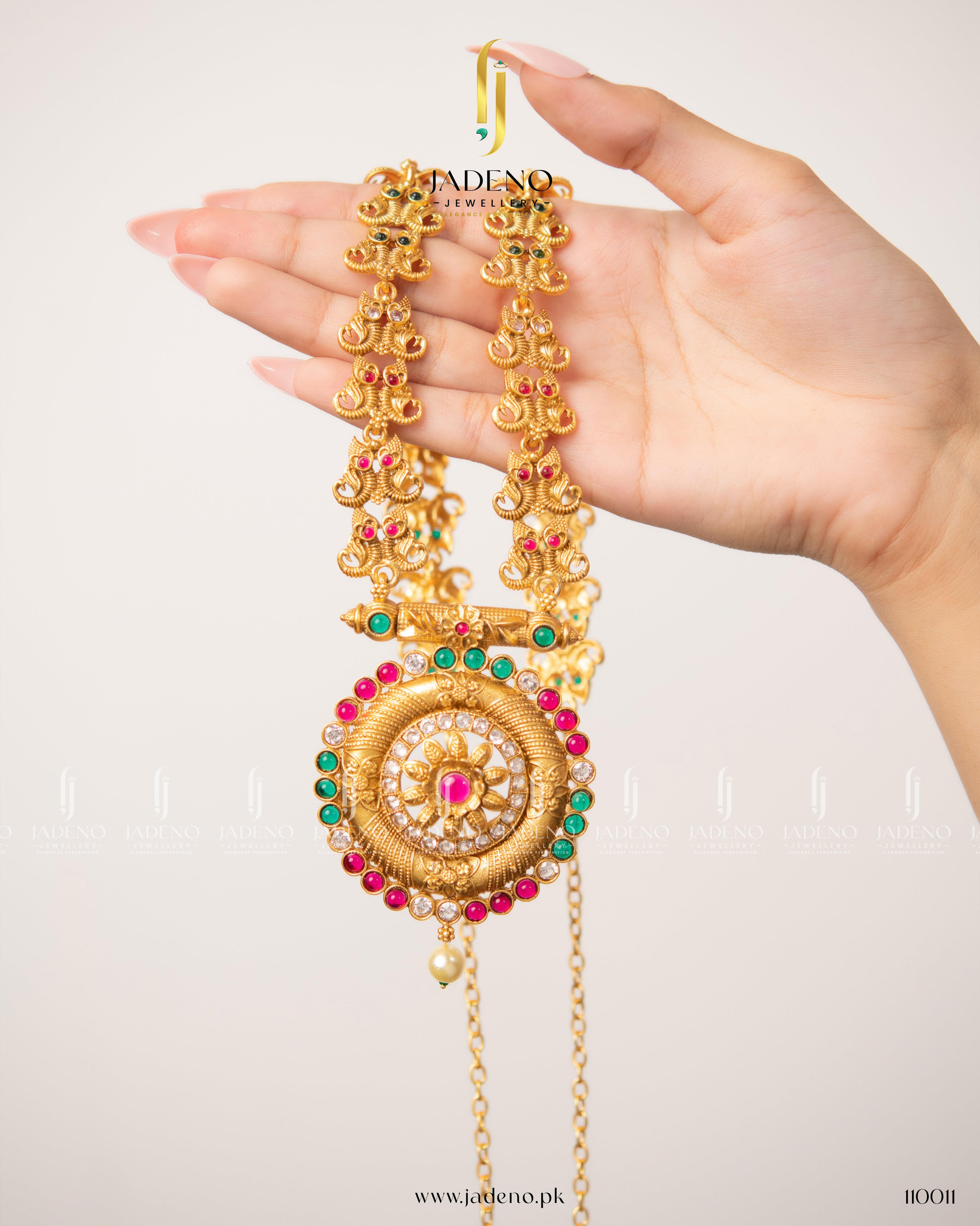 Imported Original South Indian Long Mala with Jhumkis