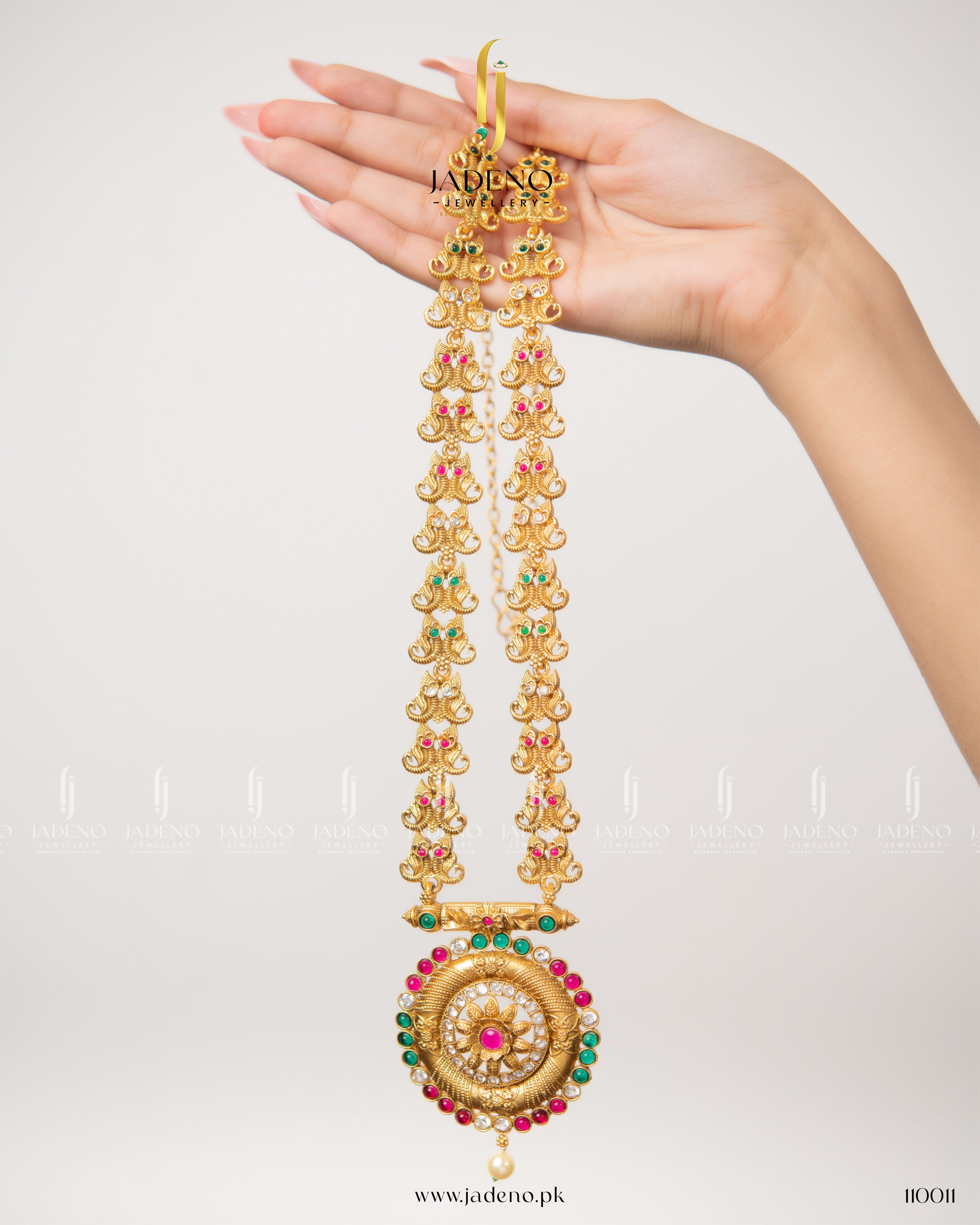 Imported Original South Indian Long Mala with Jhumkis