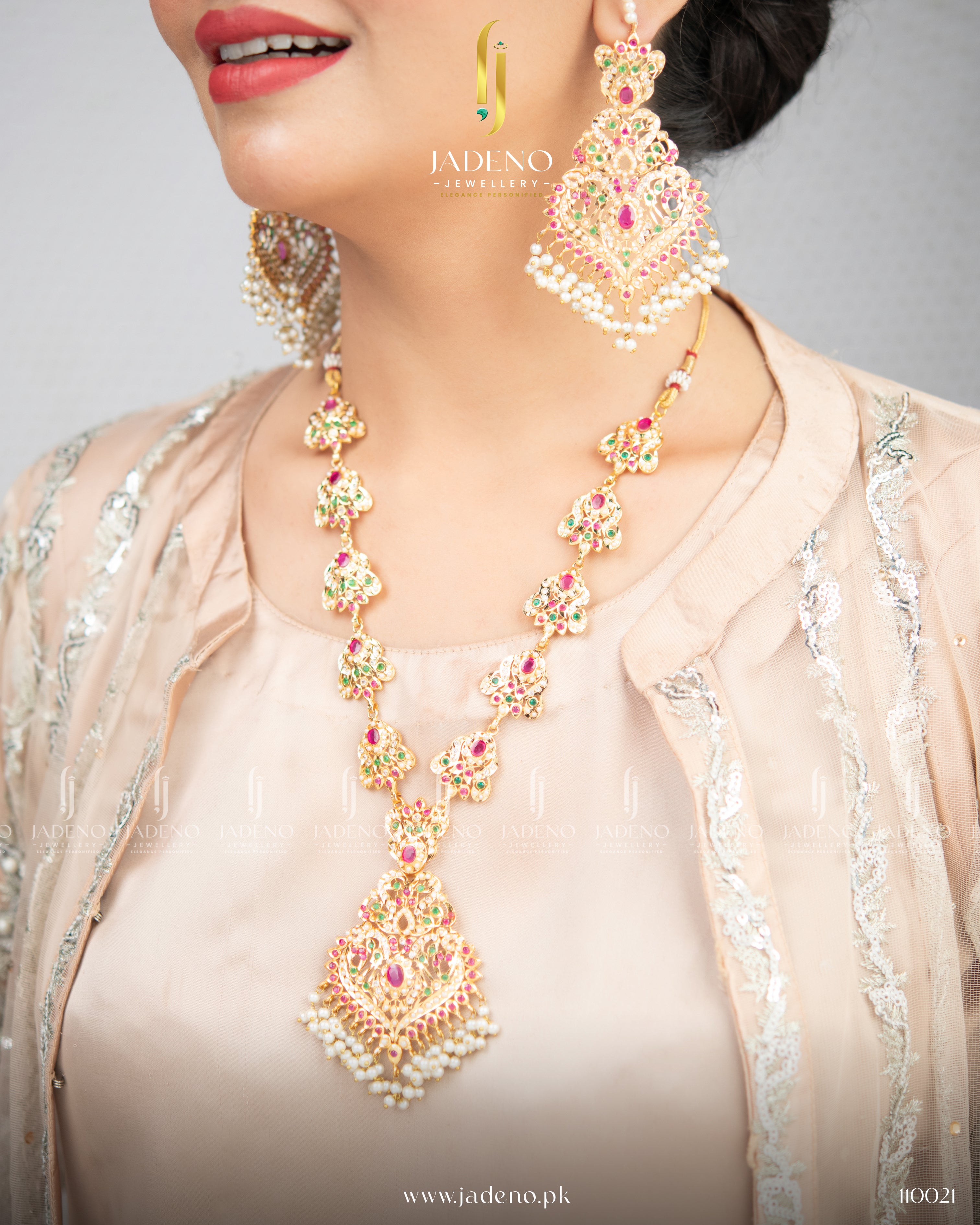 Hyderabadi  Haar style Set with Tika