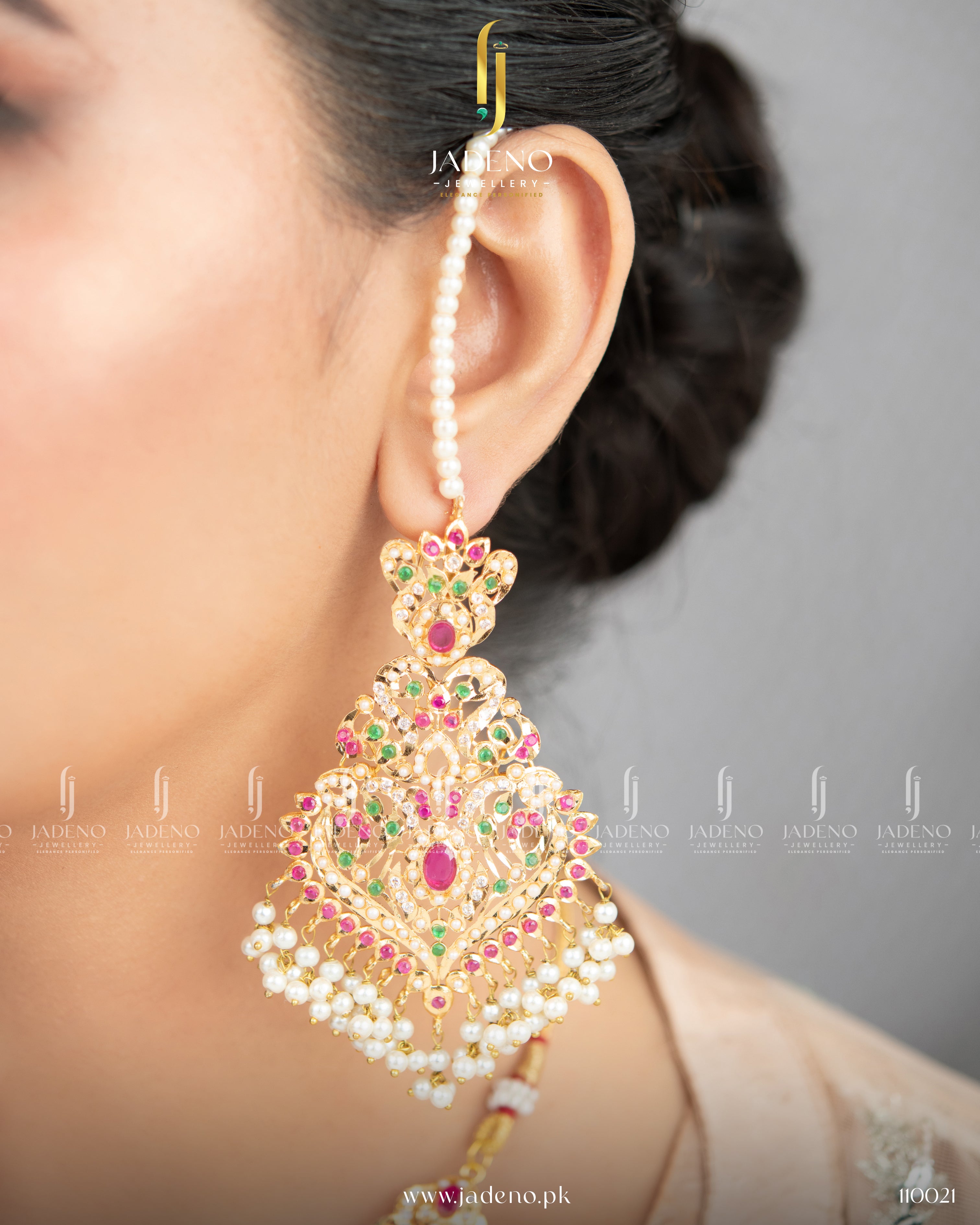 Hyderabadi  Haar style Set with Tika