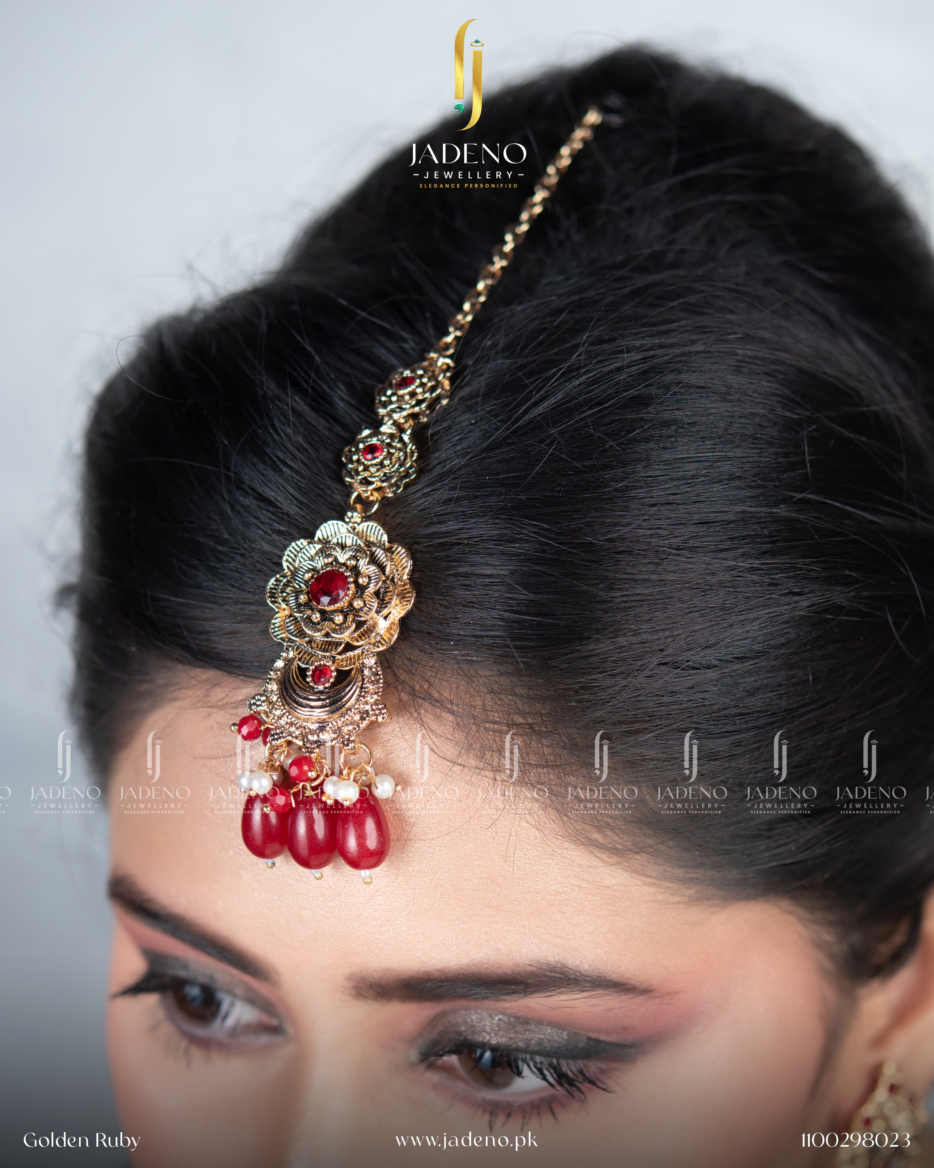 Designer's Made Radhika Long Maala Set with Tika