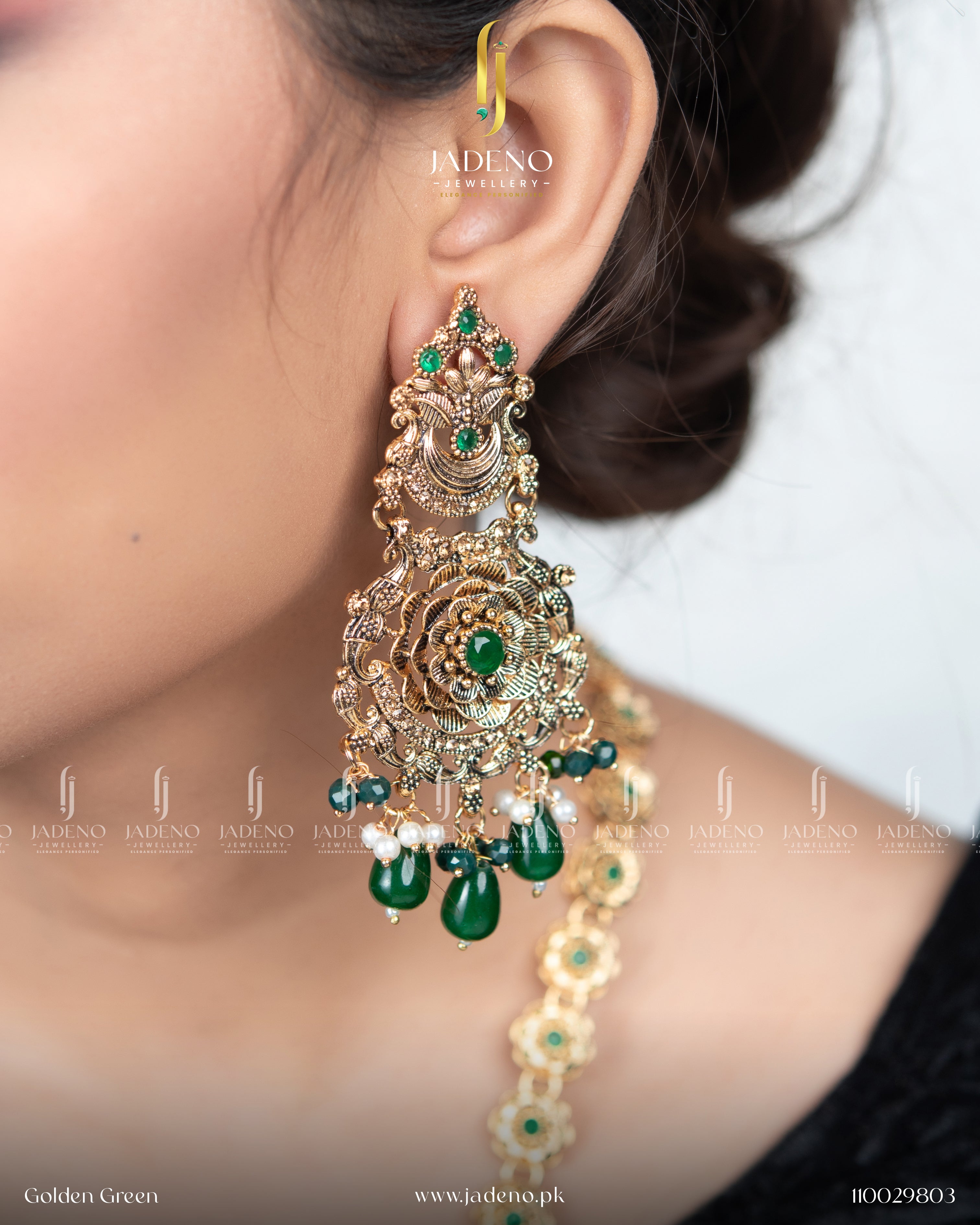 Designer's Made Radhika Long Maala Set with Tika