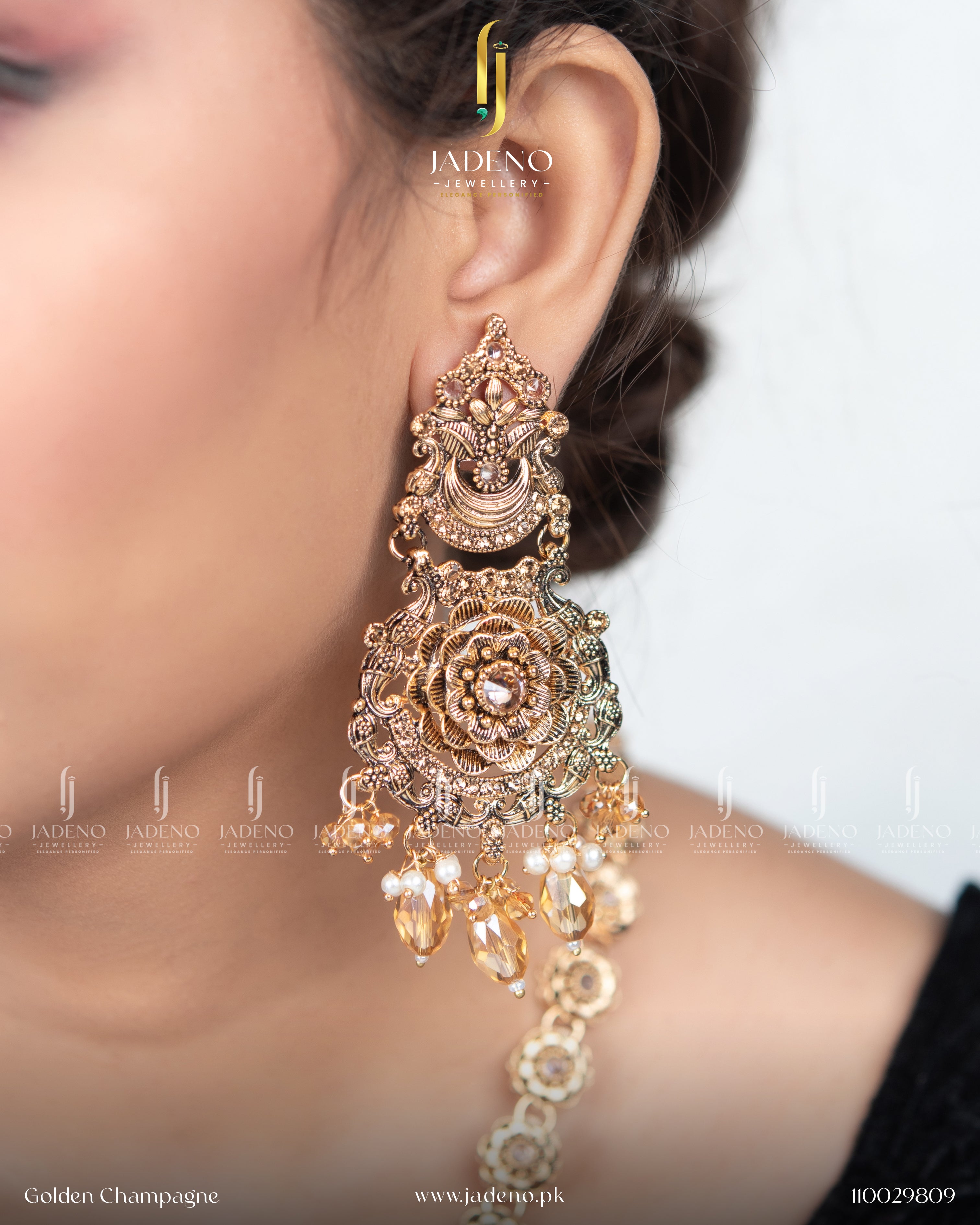 Designer's Made Radhika Long Maala Set with Tika