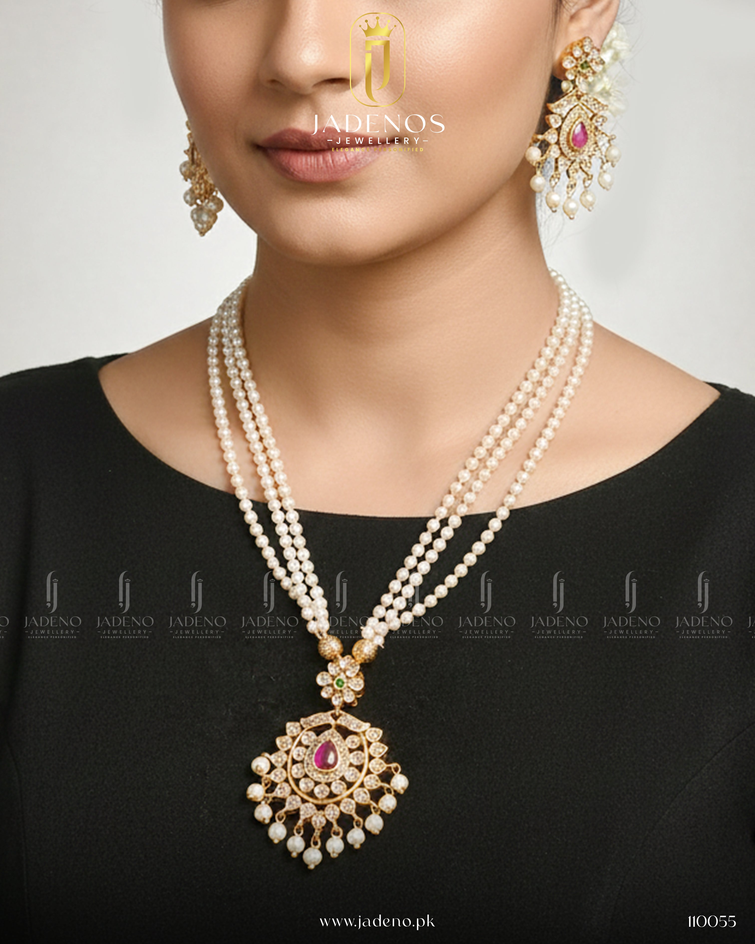 Pure Indian Subhra Pearl Maala Set