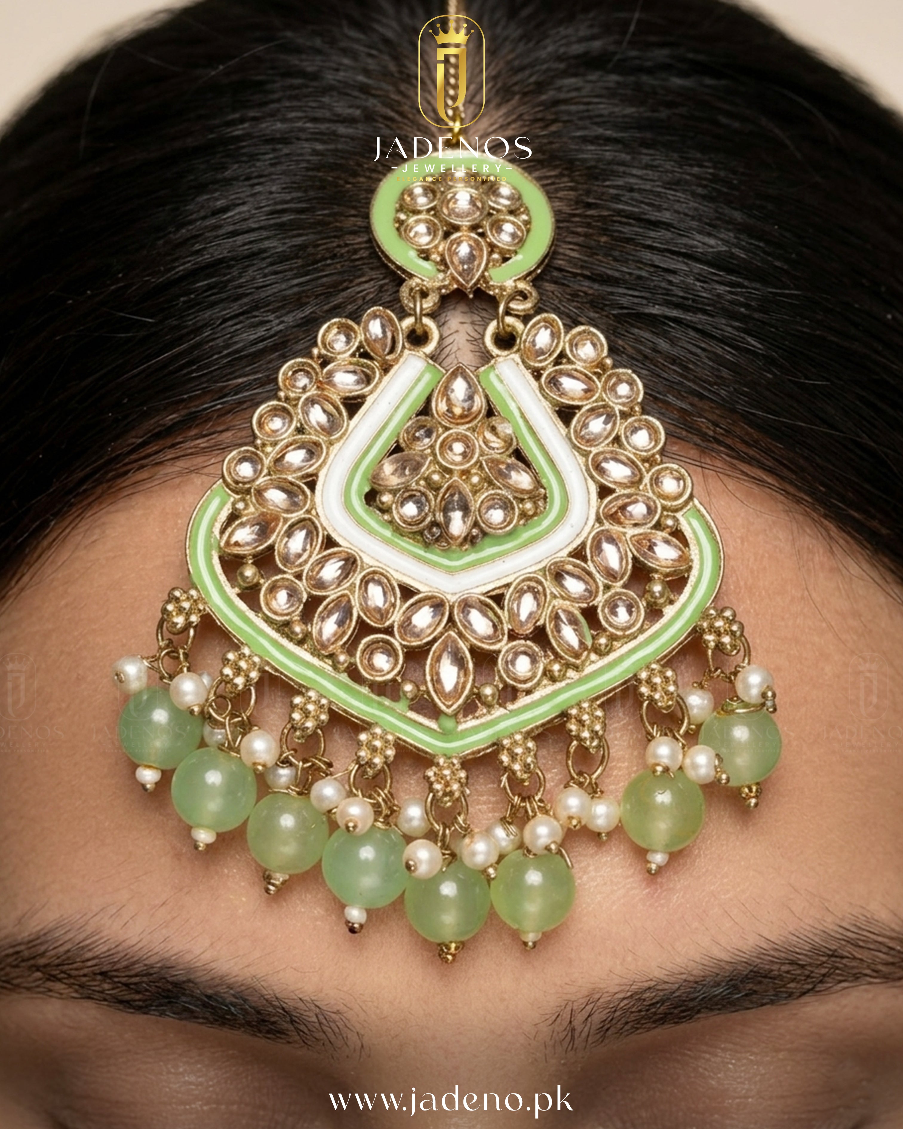 The Shahi Gul Earrings with Tika