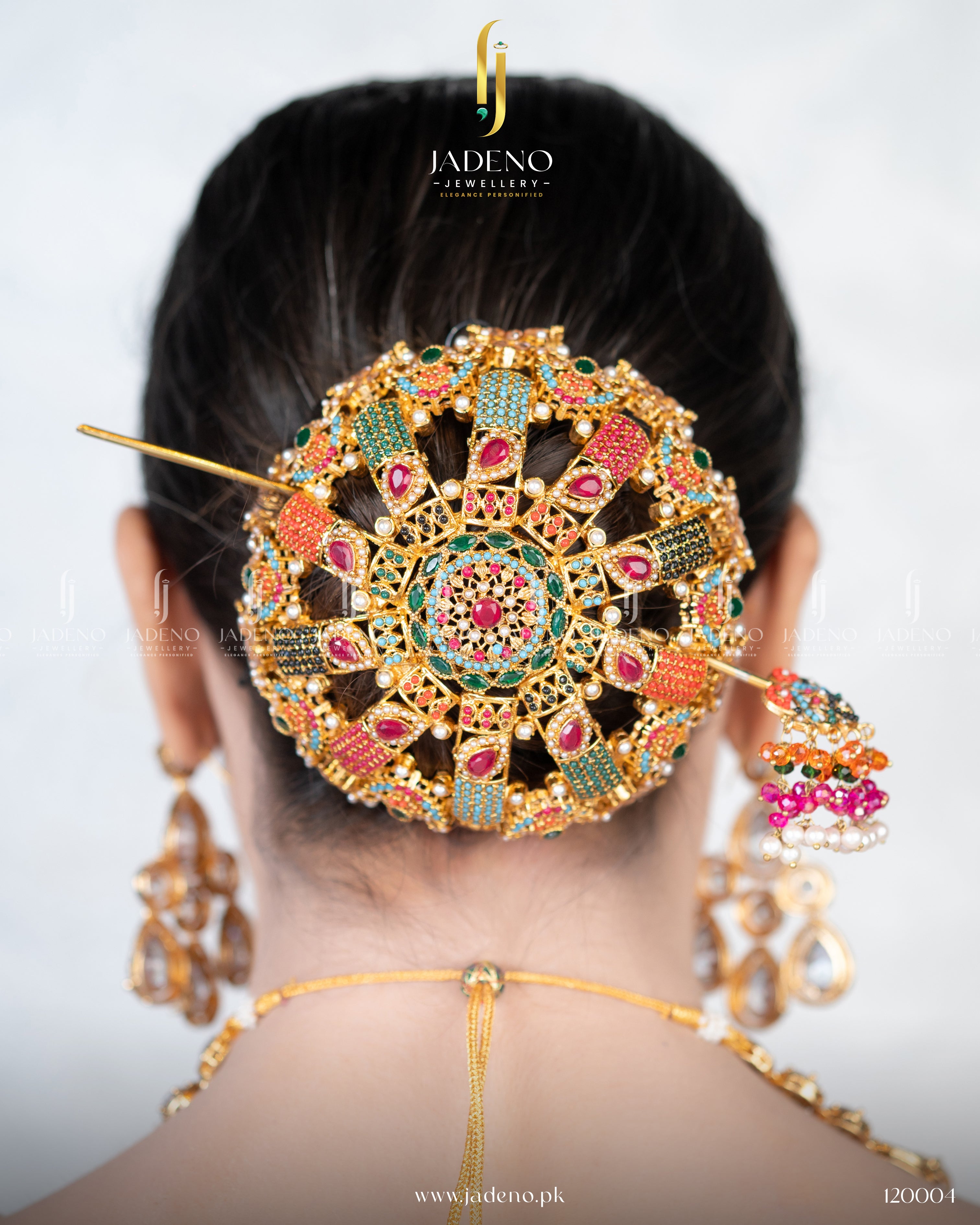 The Classy Nauratan Head Bunch- Jura with Pin