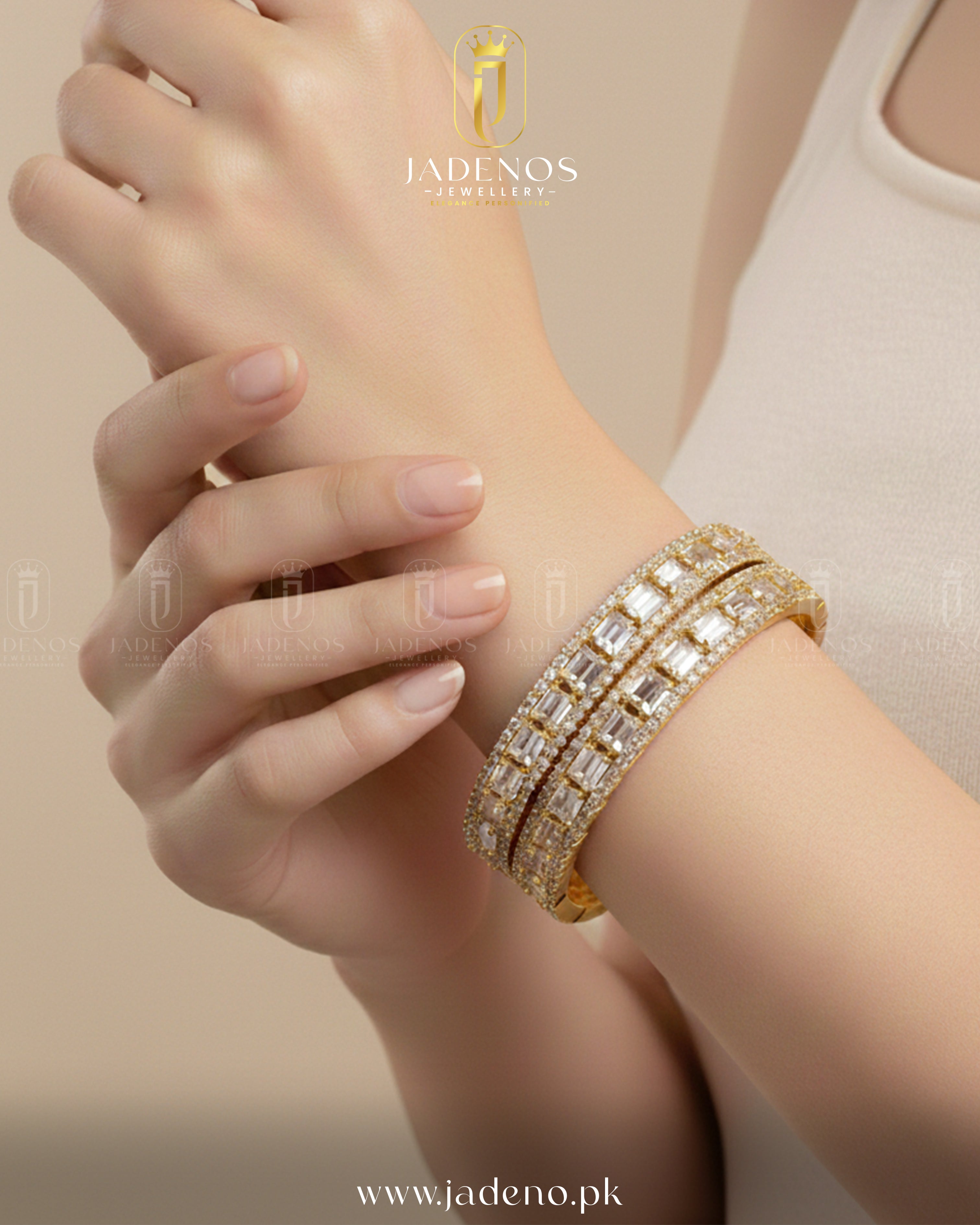 The Lustro Luxe AD Bangles