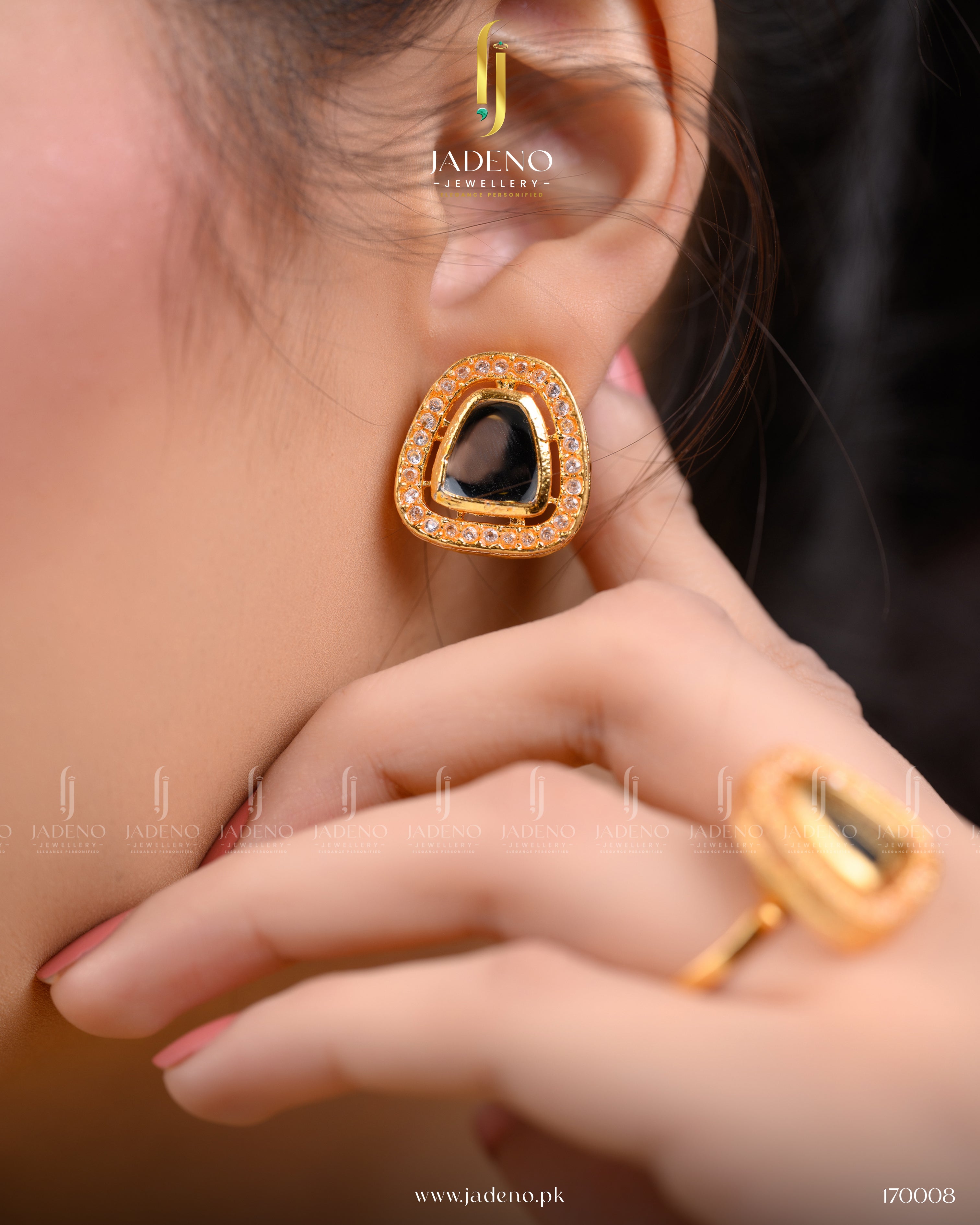Premium quality Uncut Style Combo set with adjustable Ring & Chain