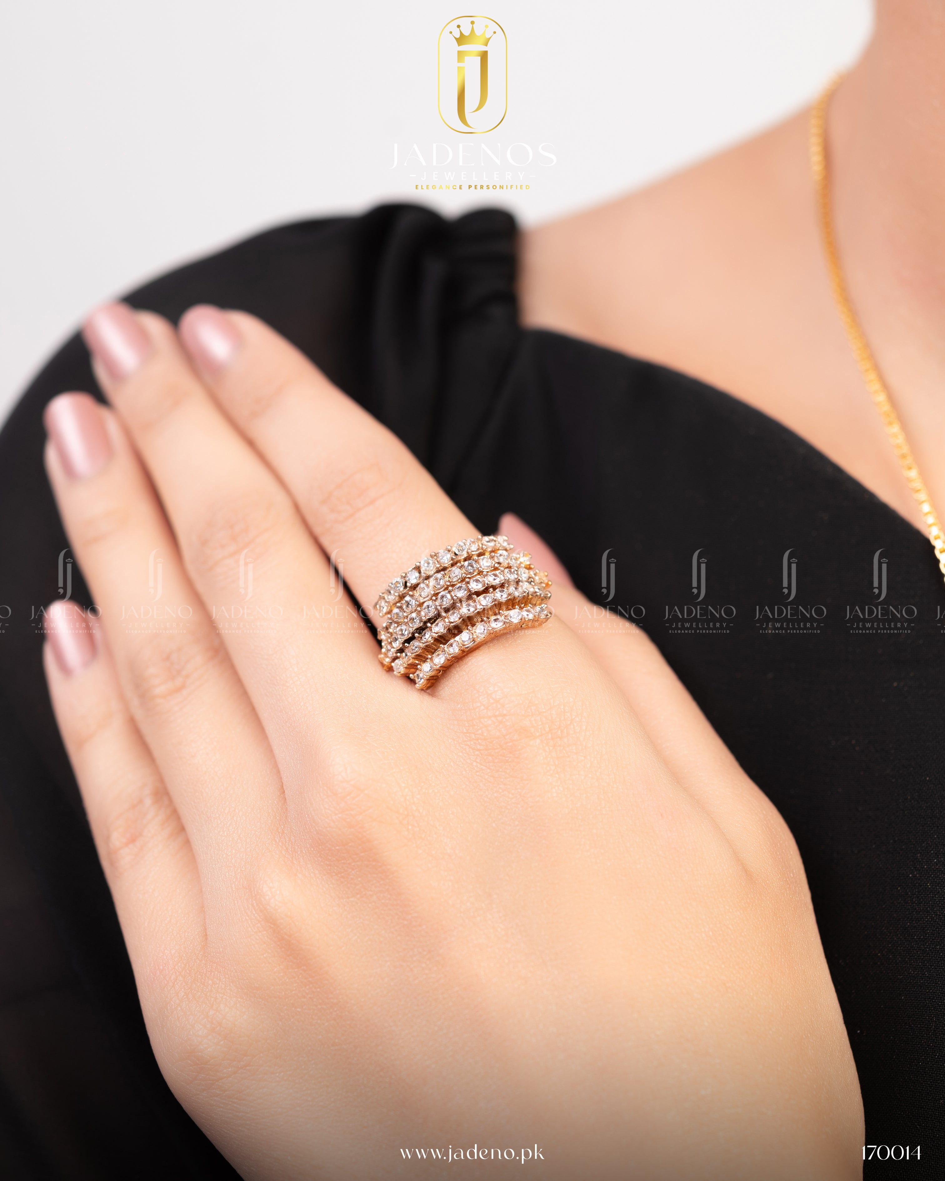 Premium Quality Crowned grace Combo Set with Adjustable Ring