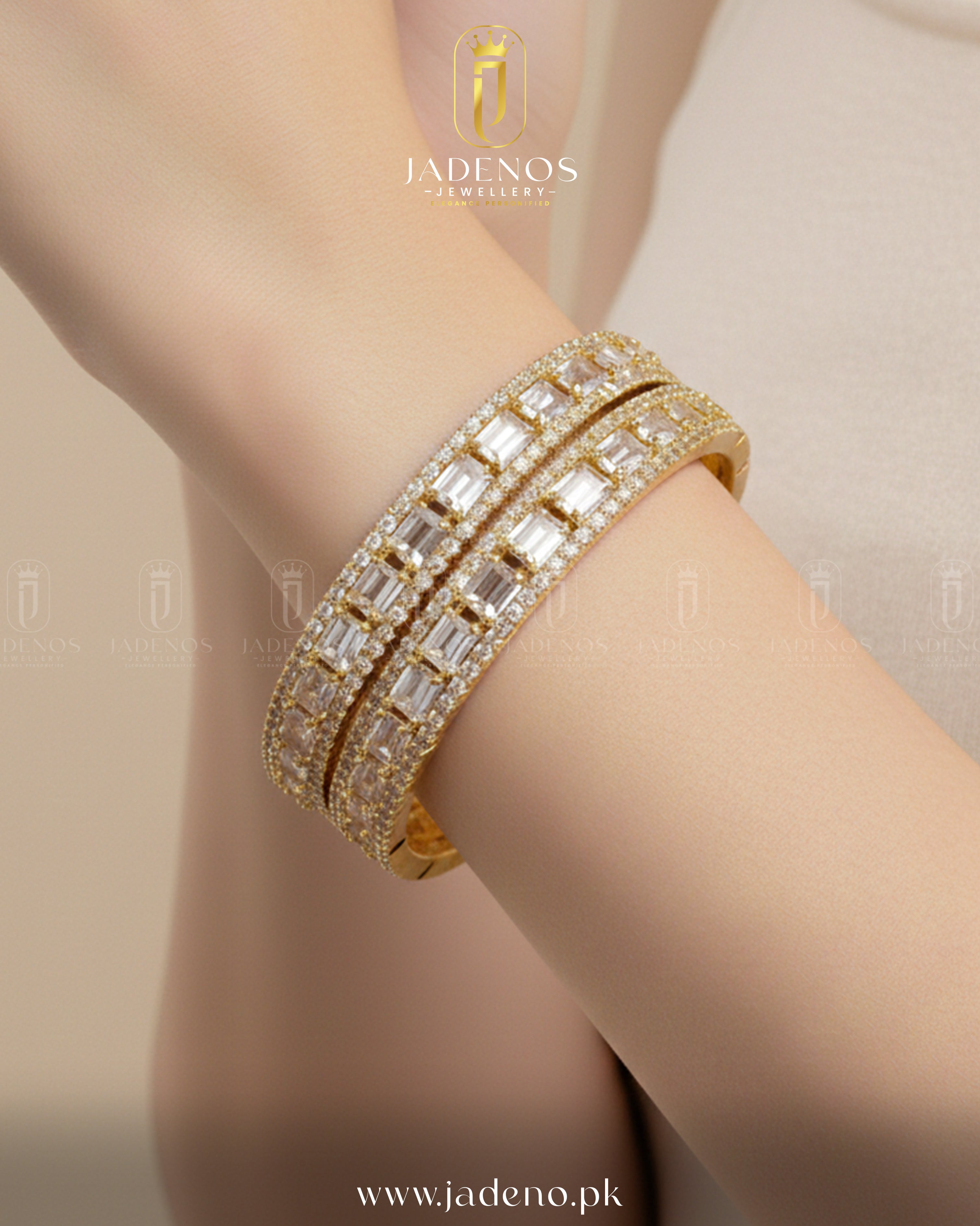 The Lustro Luxe AD Bangles