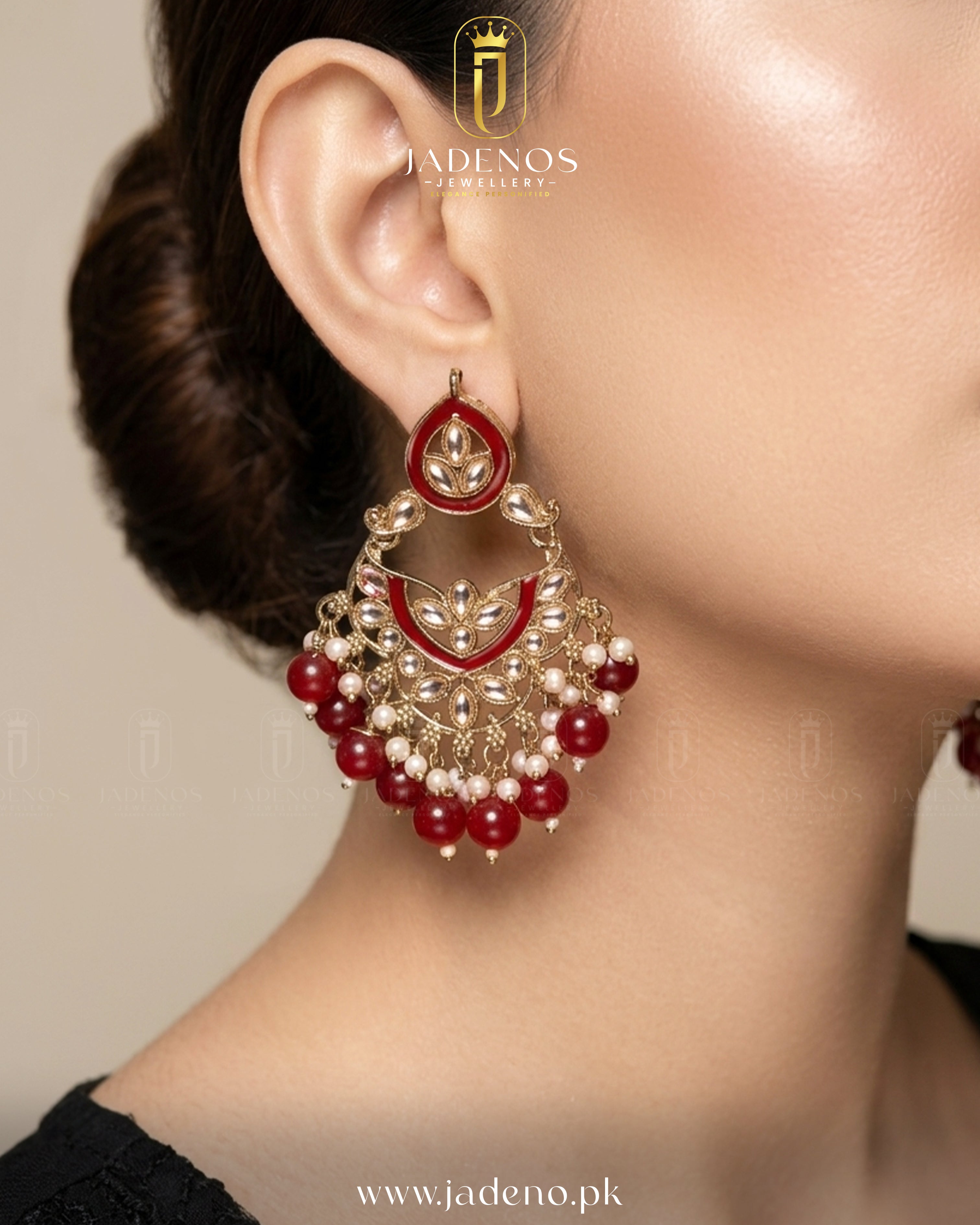 The Traditional Luxe Earrings with Tika
