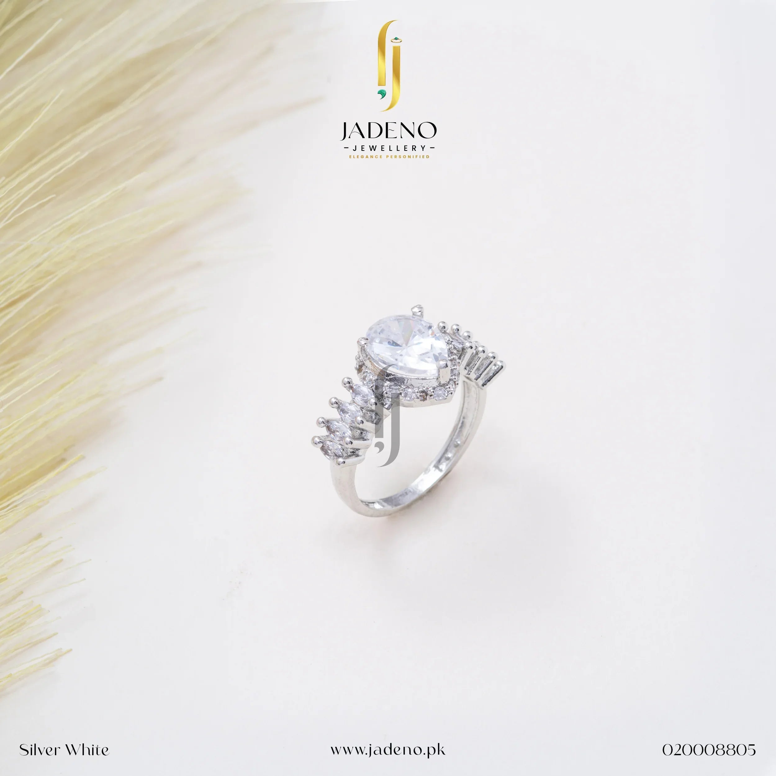 "Awesome American Diamond Zircon Ring - Jadeno"