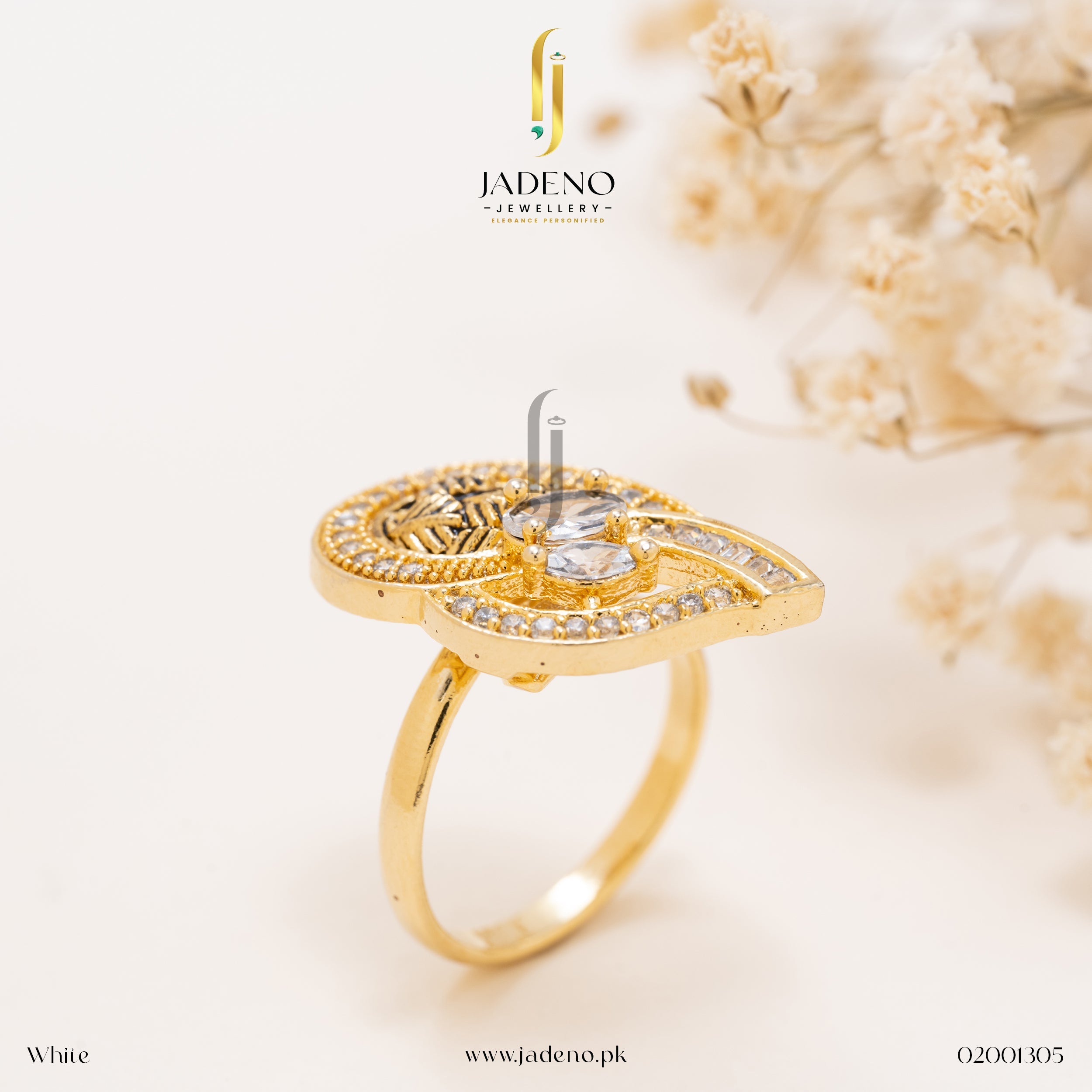 "Buy Online Irresistible American Diamond Zircon Ring"