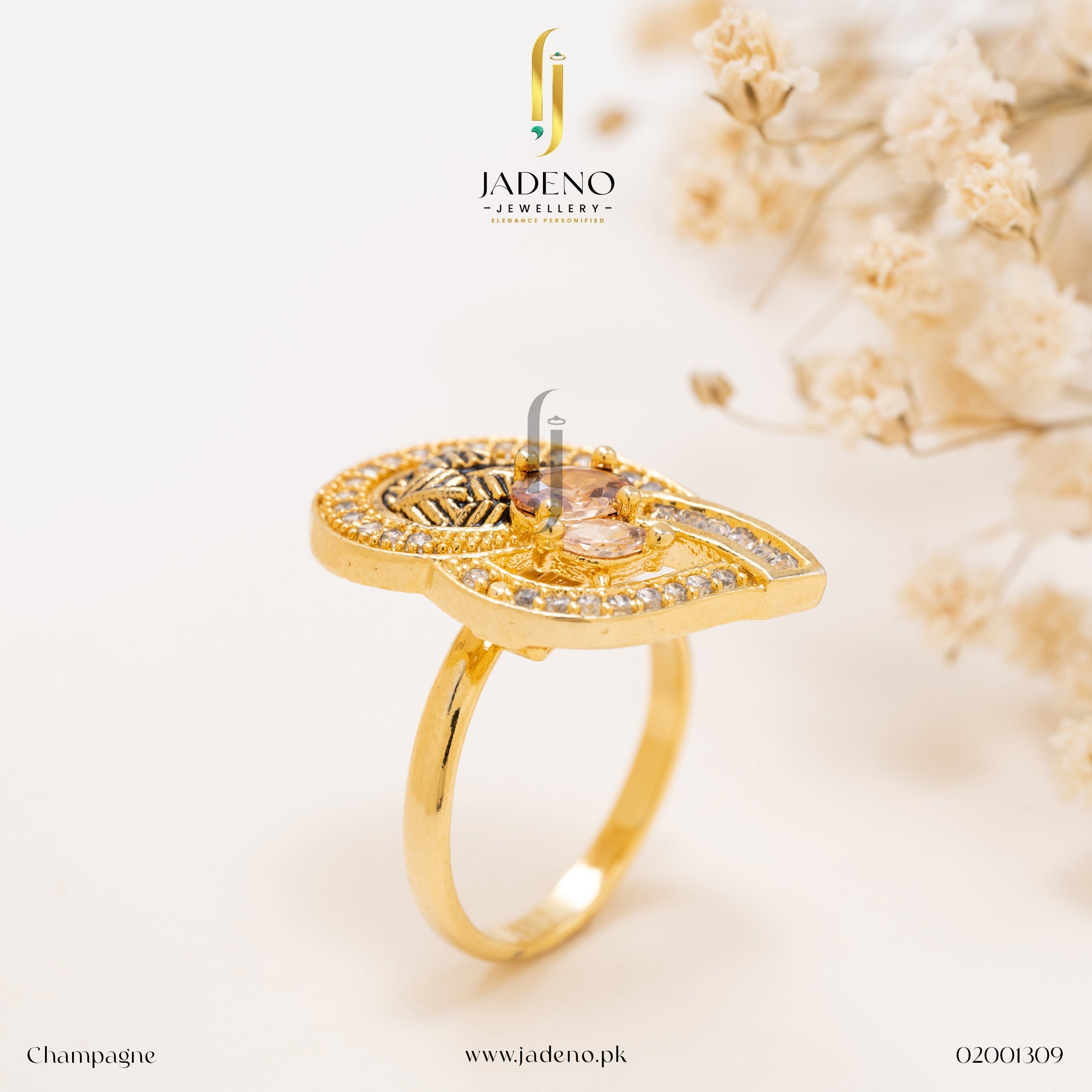 "Buy Online Irresistible American Diamond Zircon Ring"