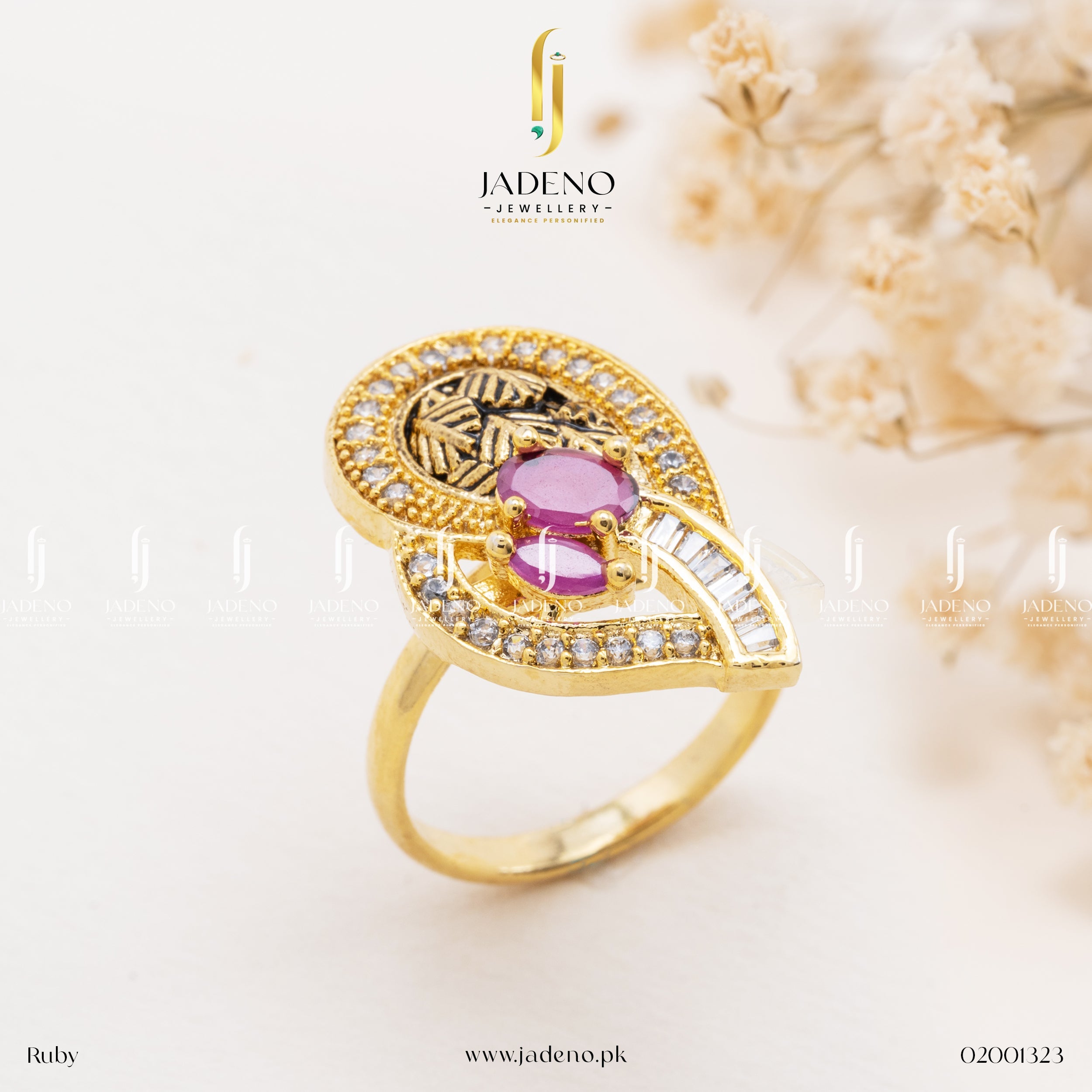 "Buy Online Irresistible American Diamond Zircon Ring"