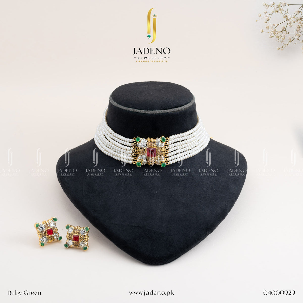 "Buy The Gem - Choker Set Online in Pakistan | Jadeno.pk"