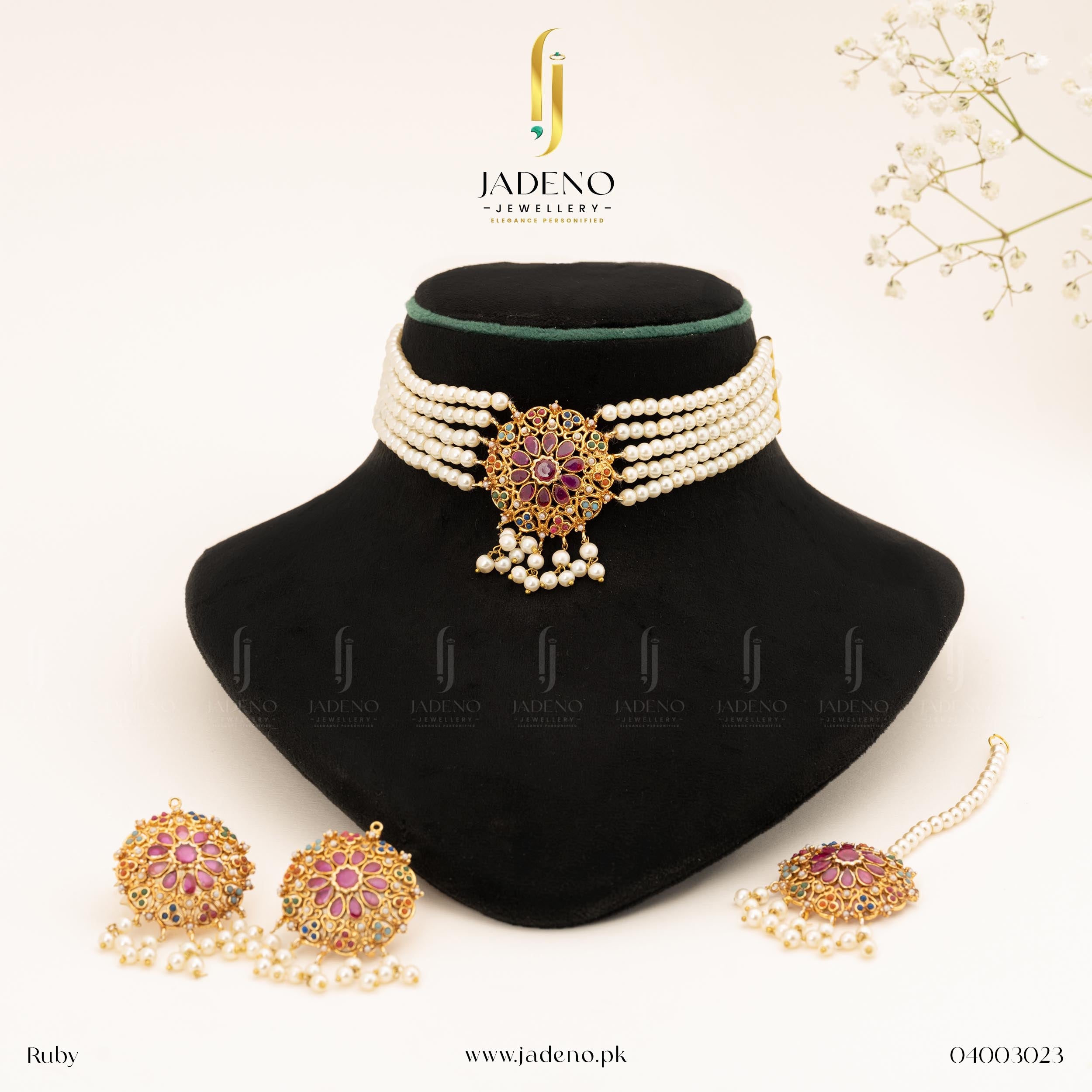 "Buy Dholki Choker Set Online in Pakistan | Jadeno.pk"