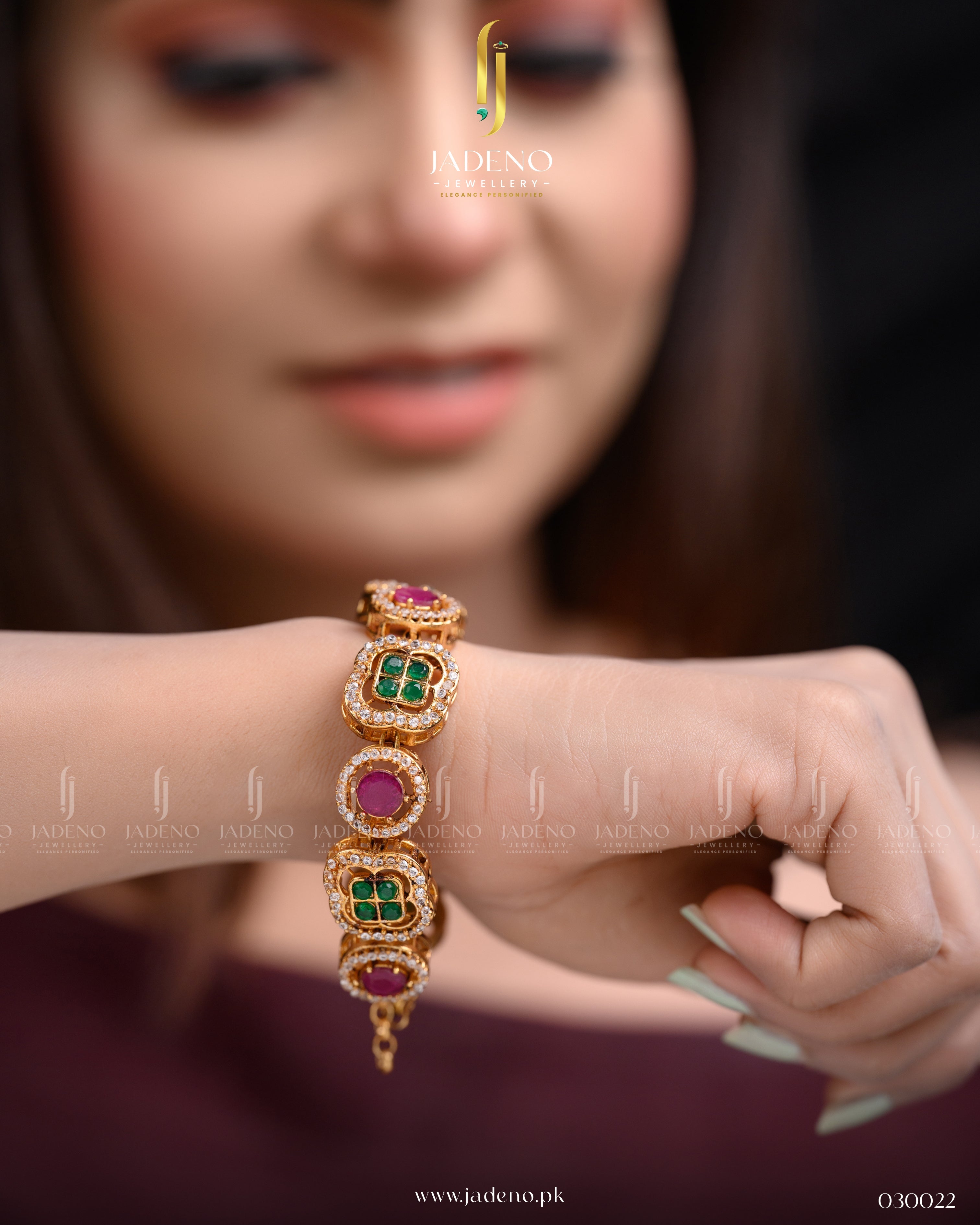 "Buy Zirconia Multi stone Bracelet Online in Pakistan | Jadeno.pk"