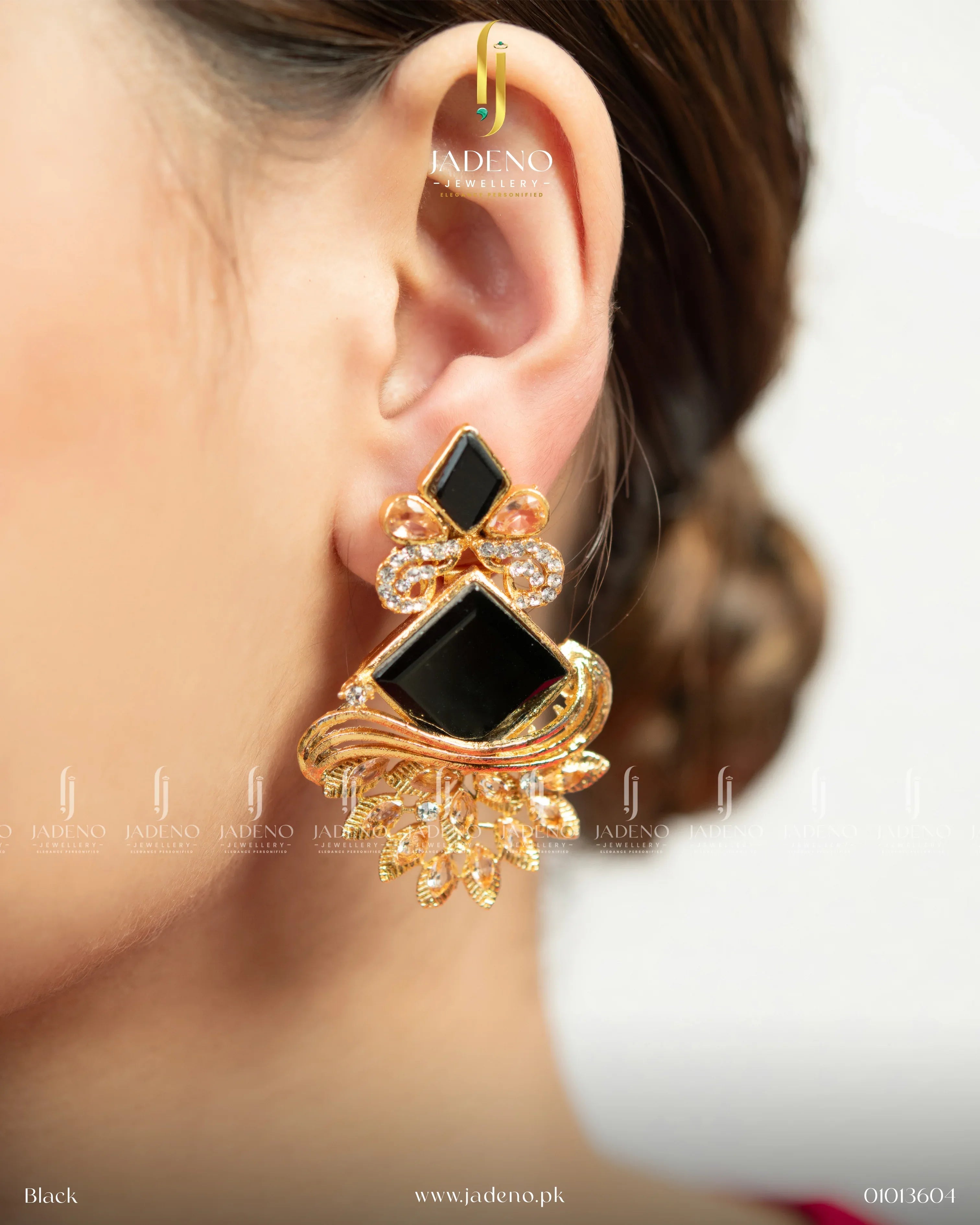 "Bohemia dangle handmade earrings for women with gold-tone finish and elegant design"