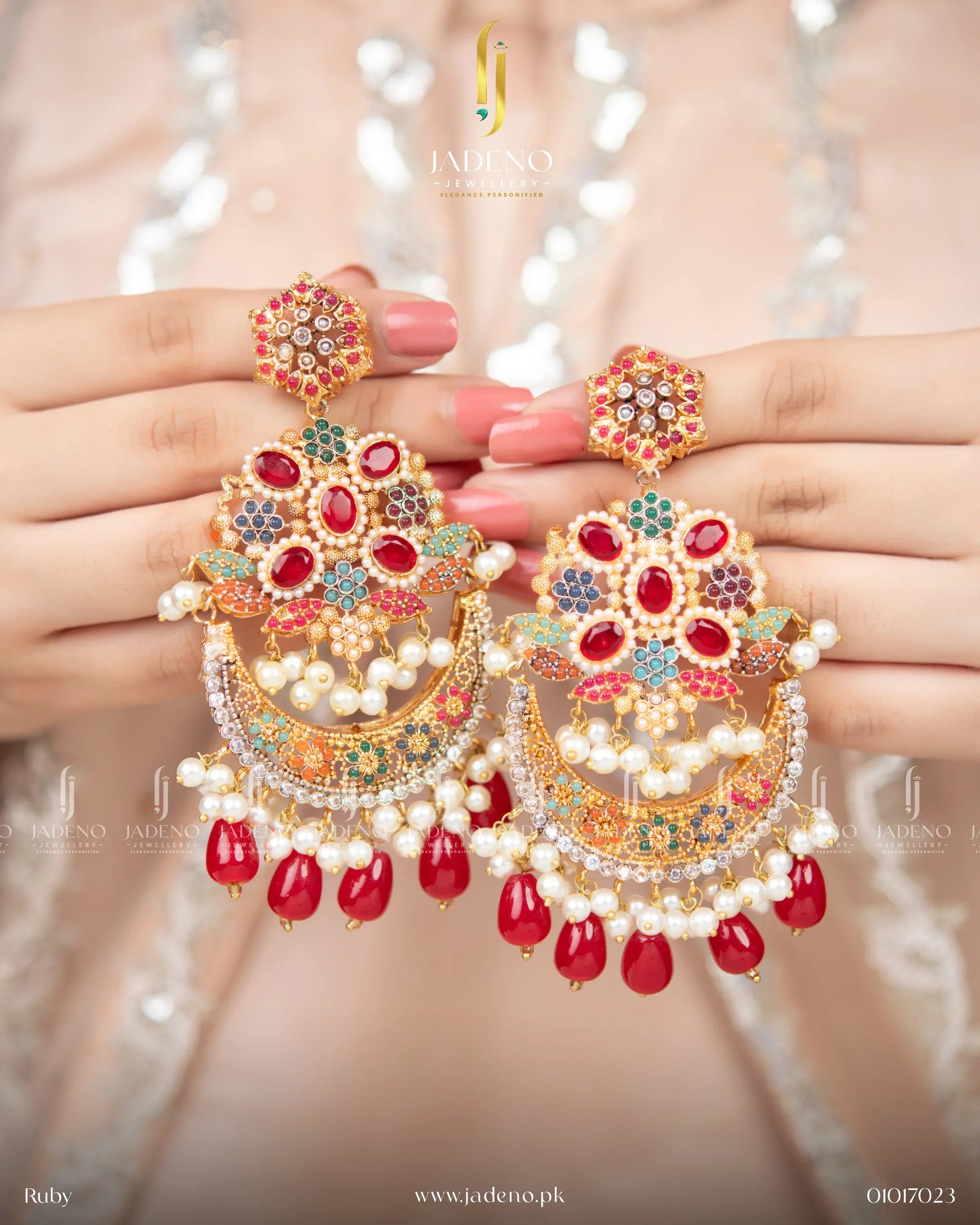 "Beautiful Manahee Earrings - Jadeno"