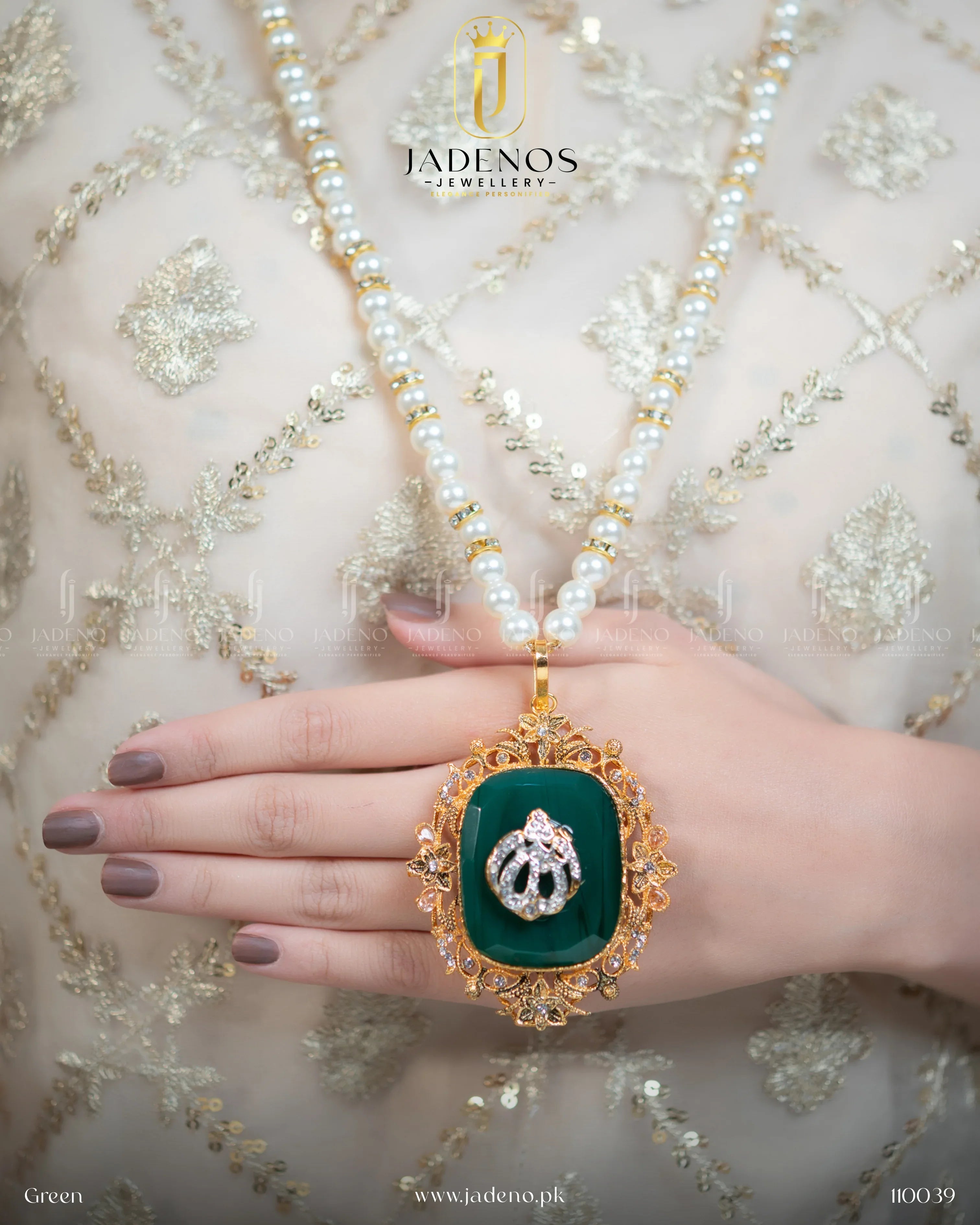 "Big Stone Calligraphy Mala - Jadeno"