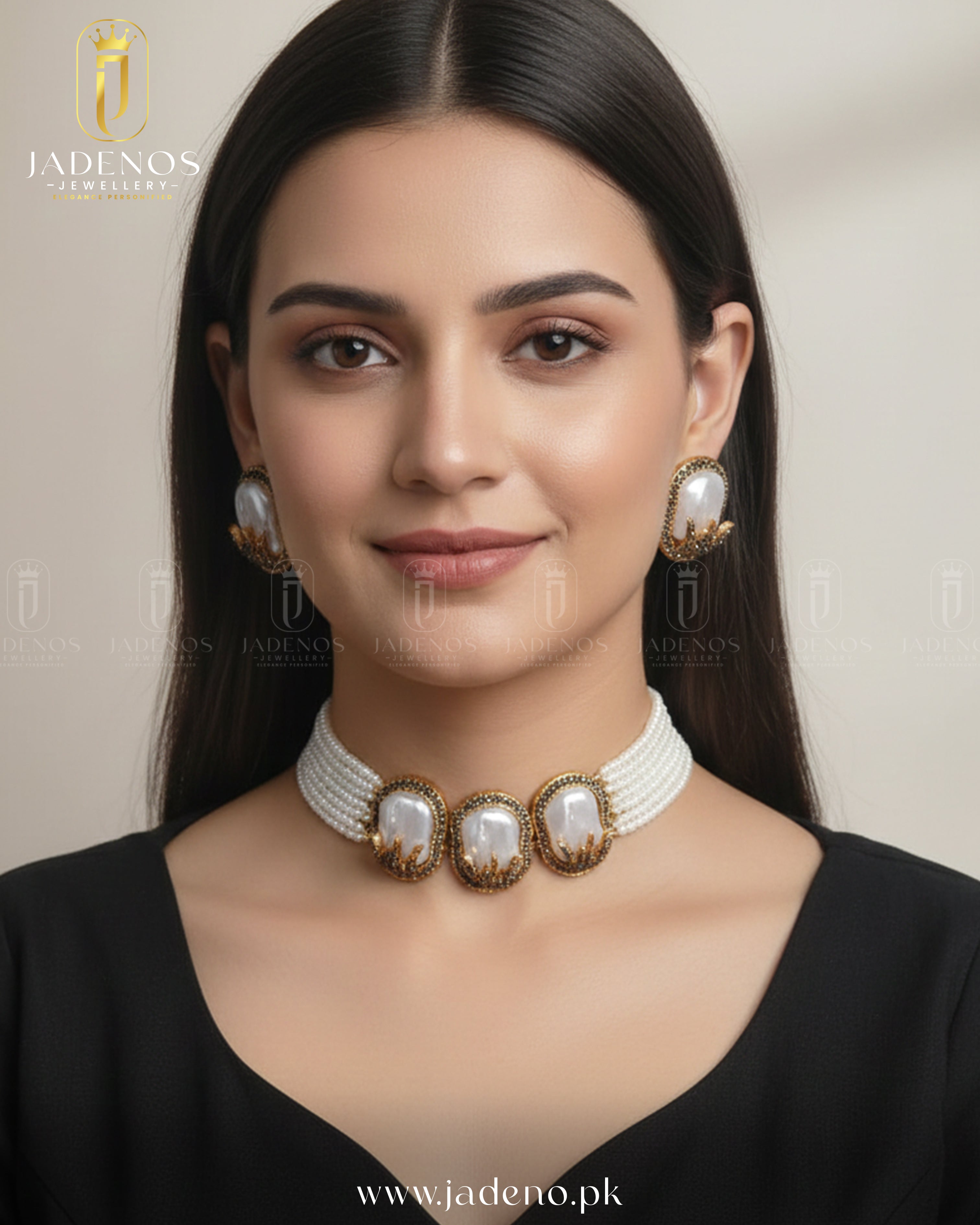 The Turkish Charm MOP Choker Set