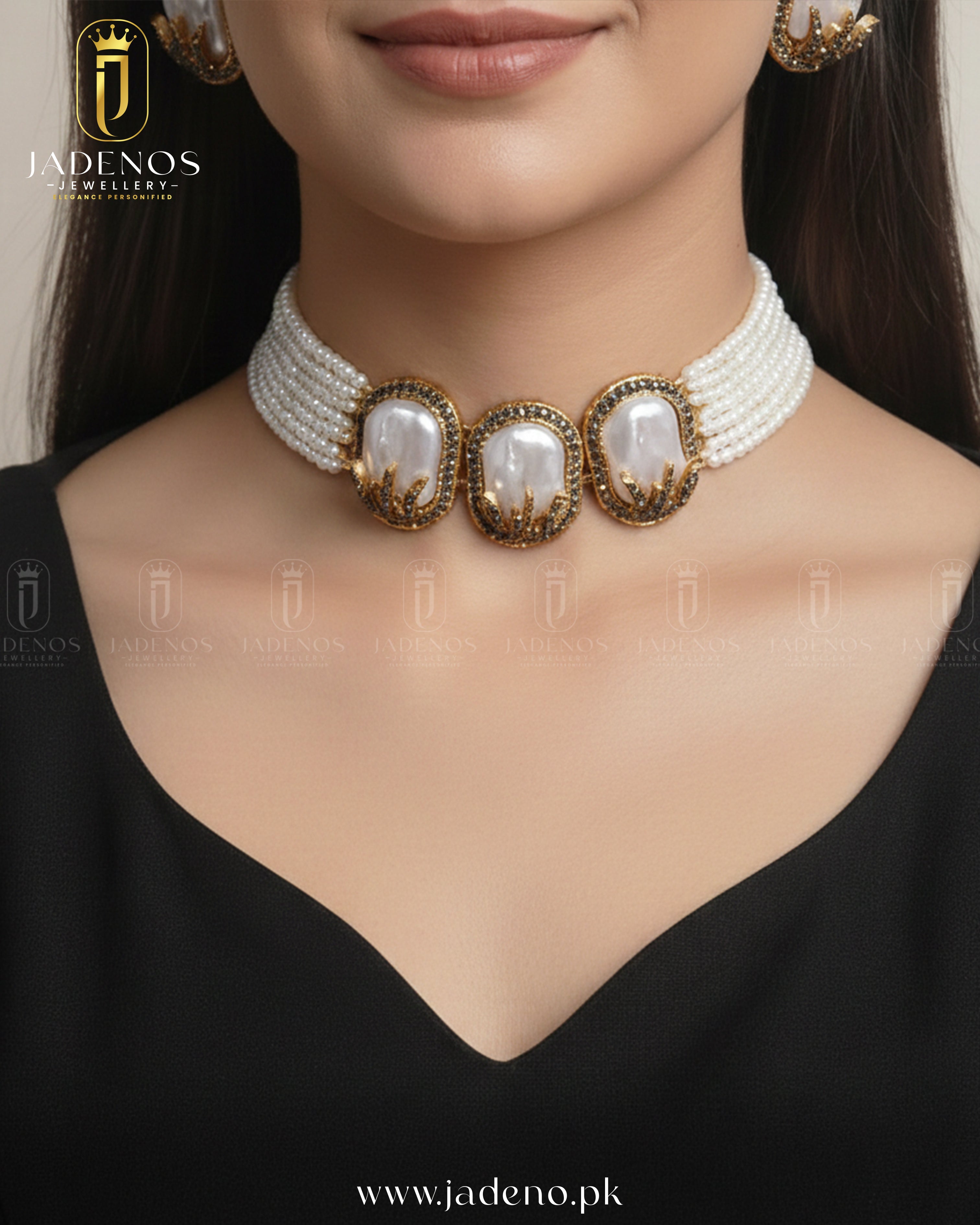 The Turkish Charm MOP Choker Set