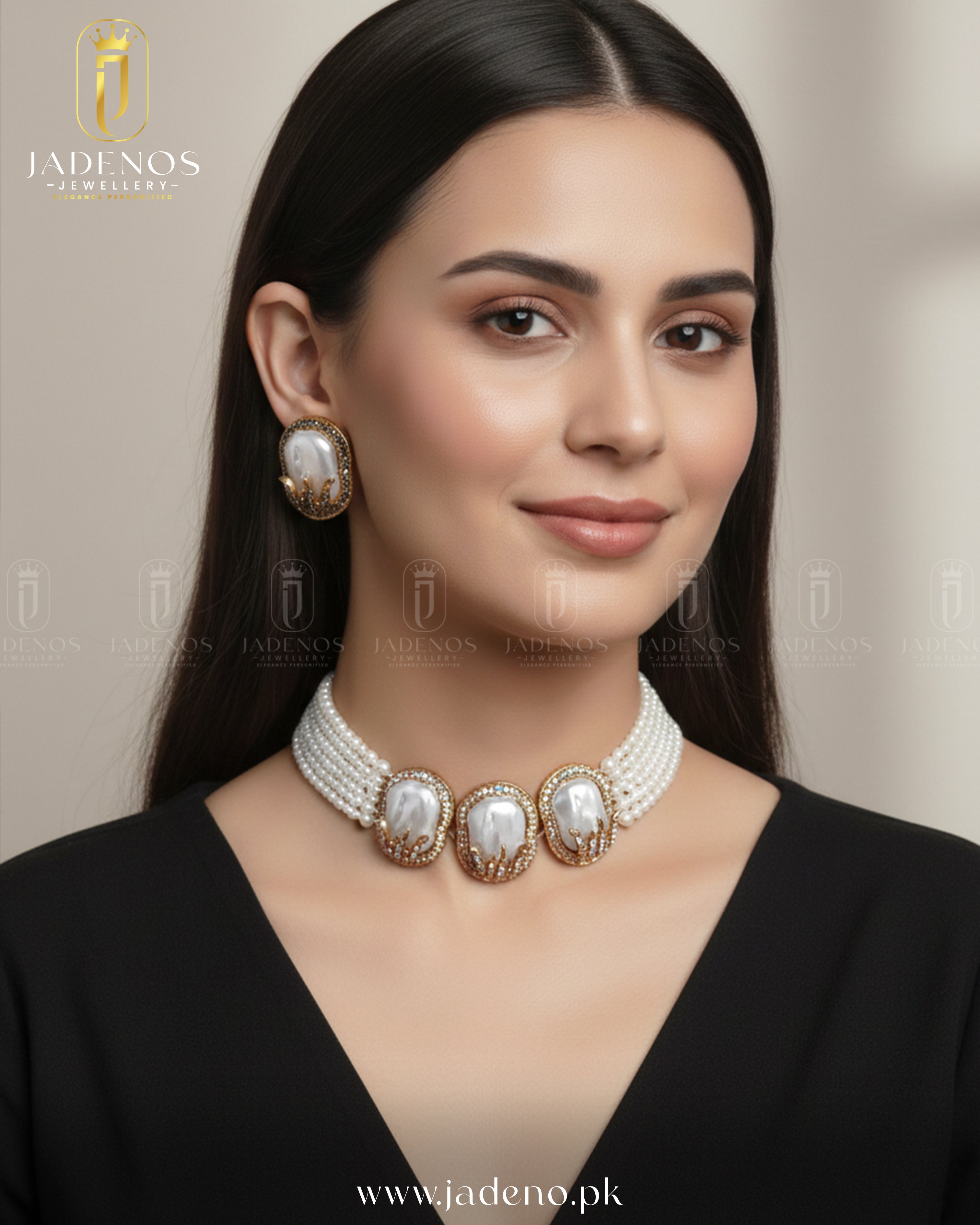 The Turkish Charm MOP Choker Set