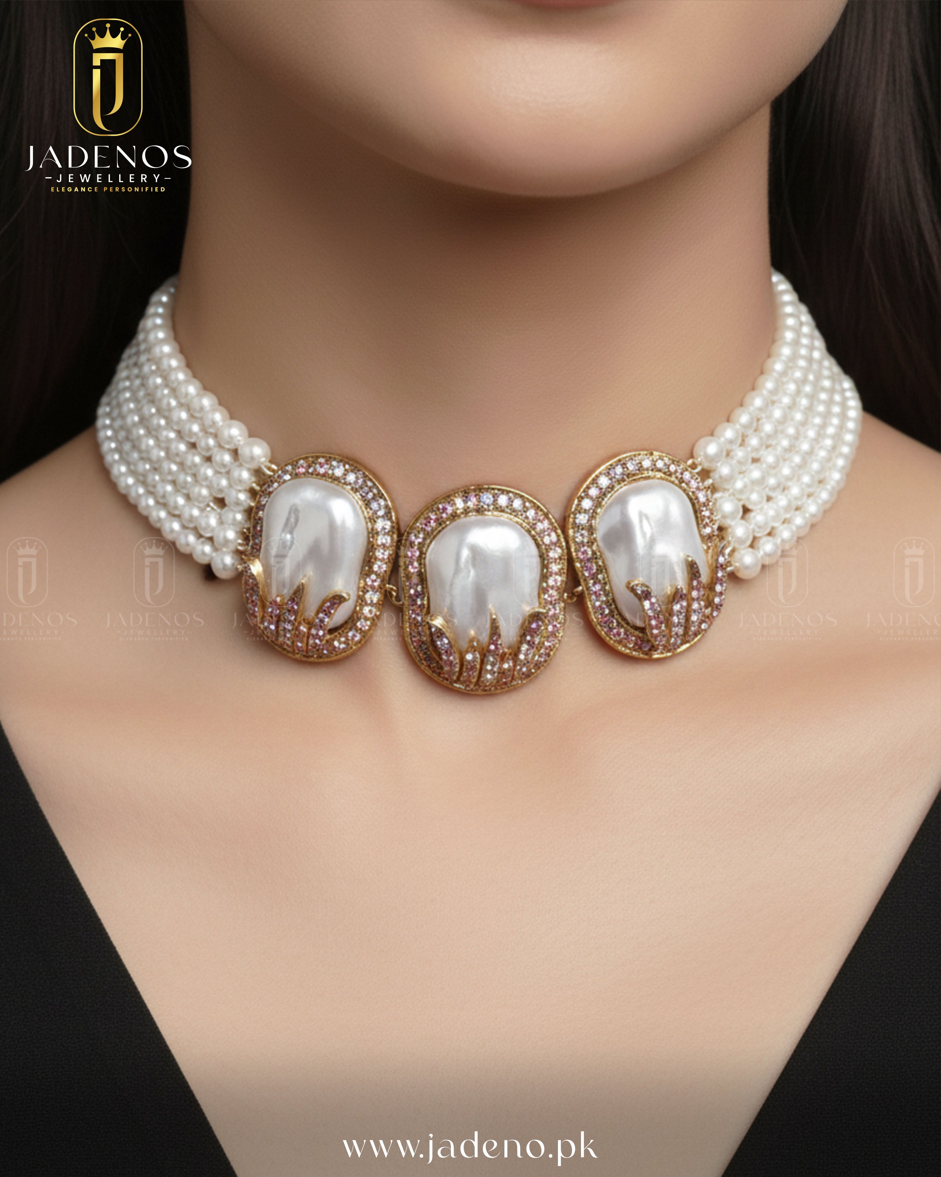 The Turkish Charm MOP Choker Set