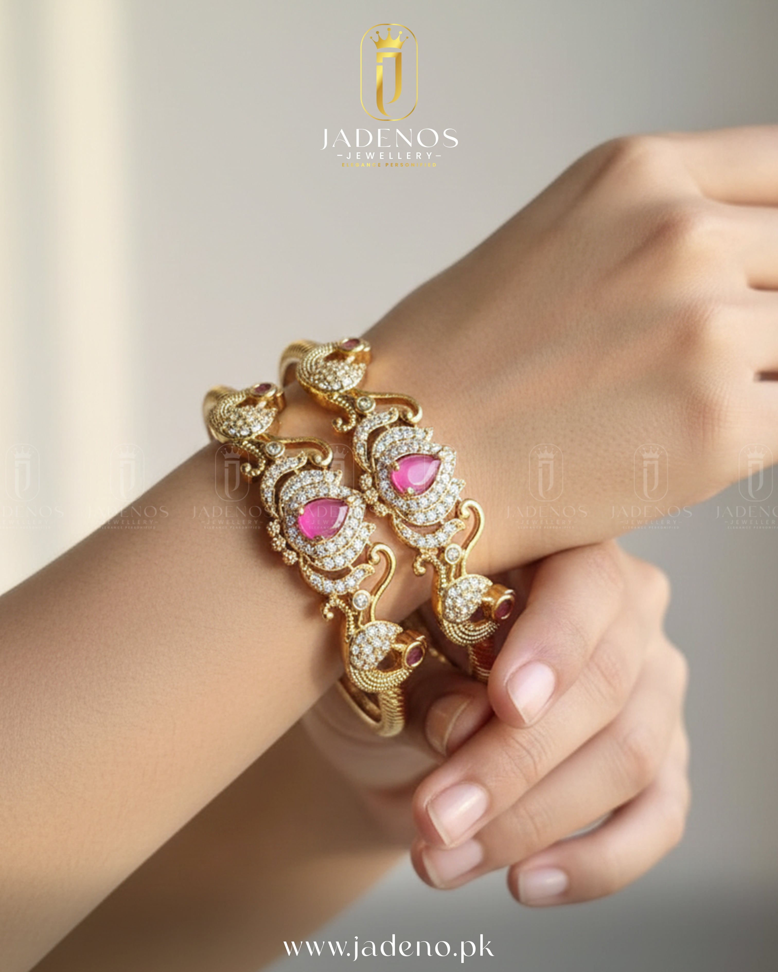Pure Indian Golden Bloom Bangles