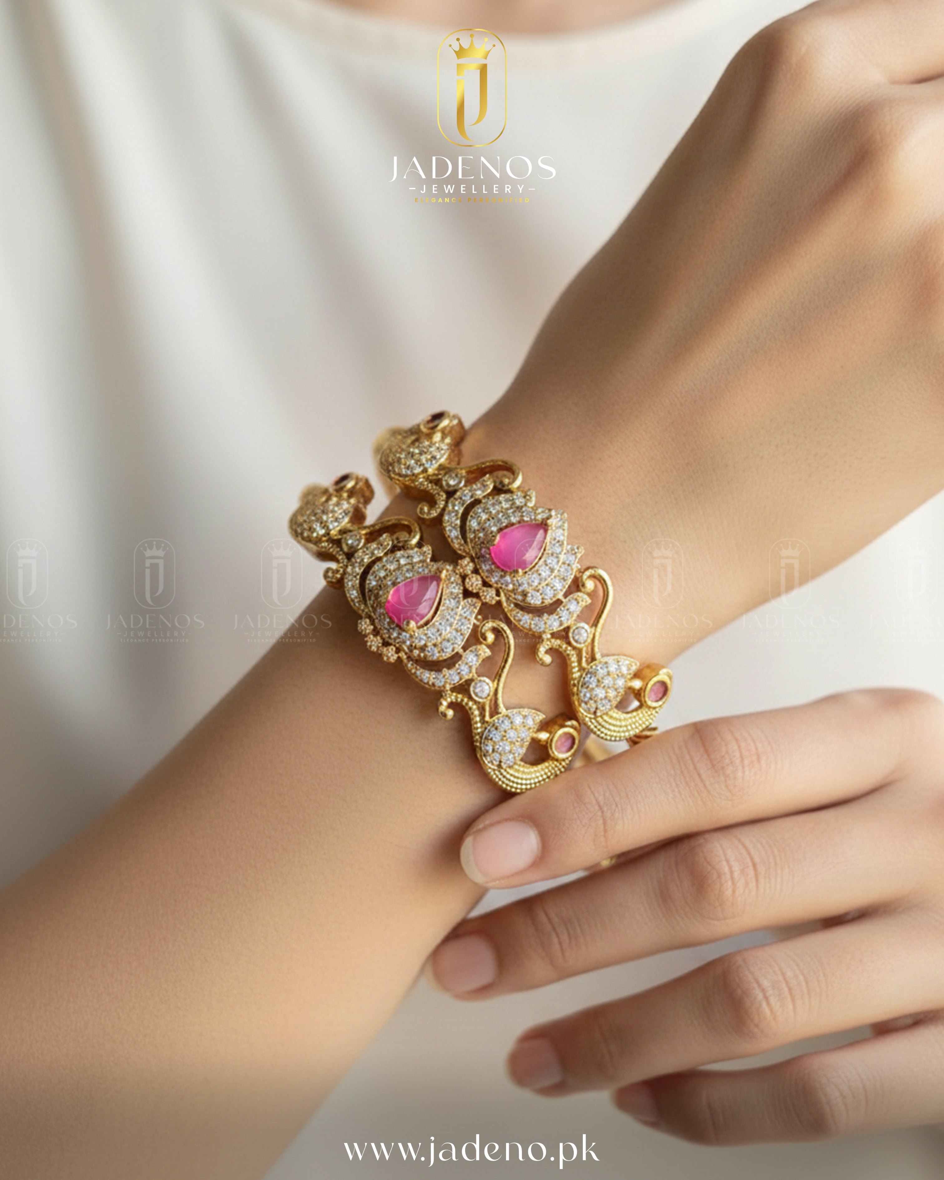 Pure Indian Golden Bloom Bangles
