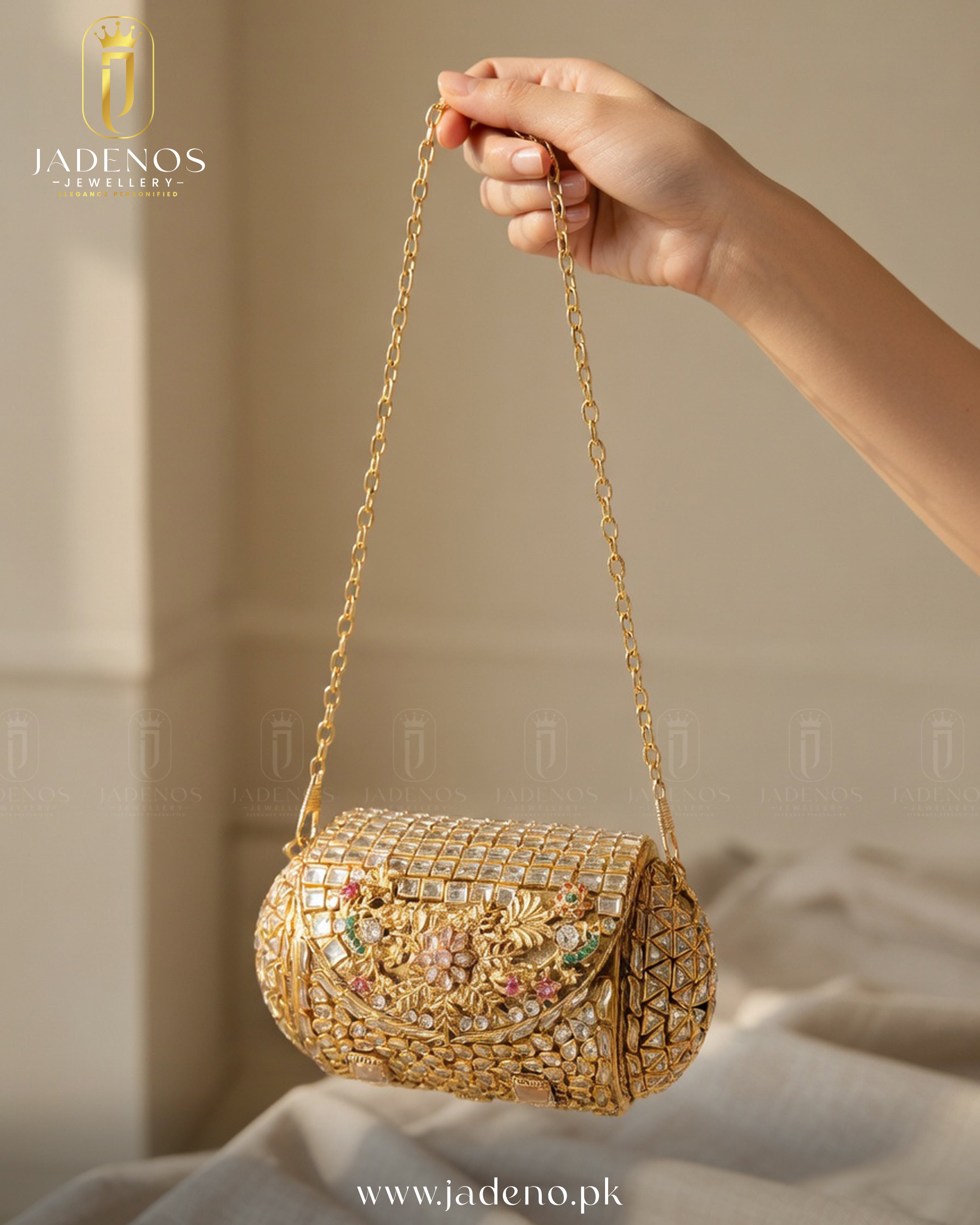 The Royale Meherbano Kundan Clutch