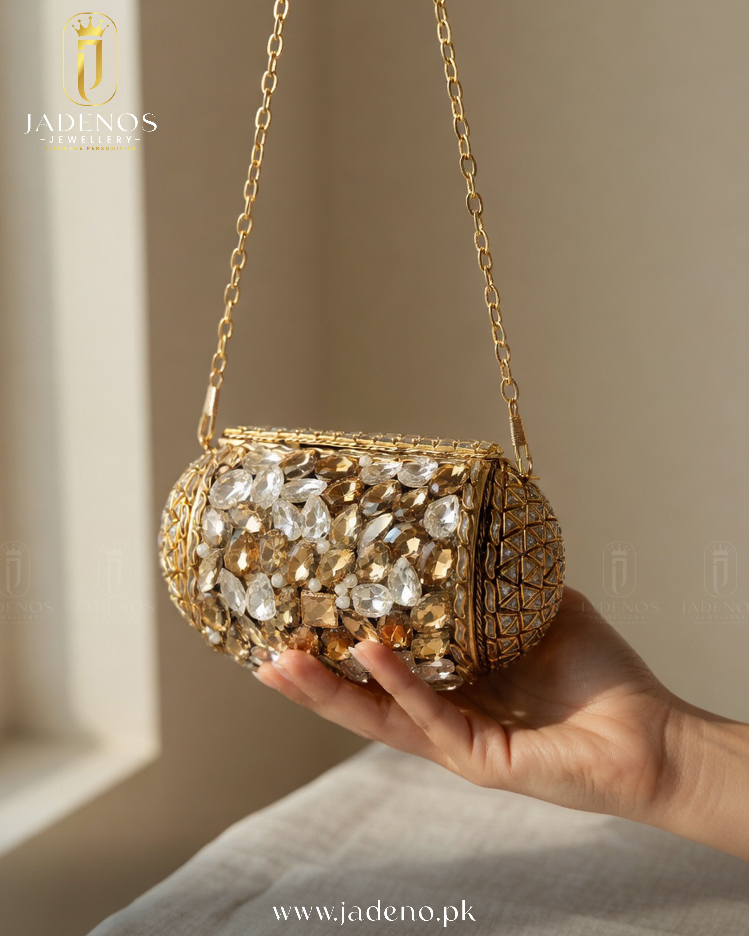 The Royale Meherbano Kundan Clutch