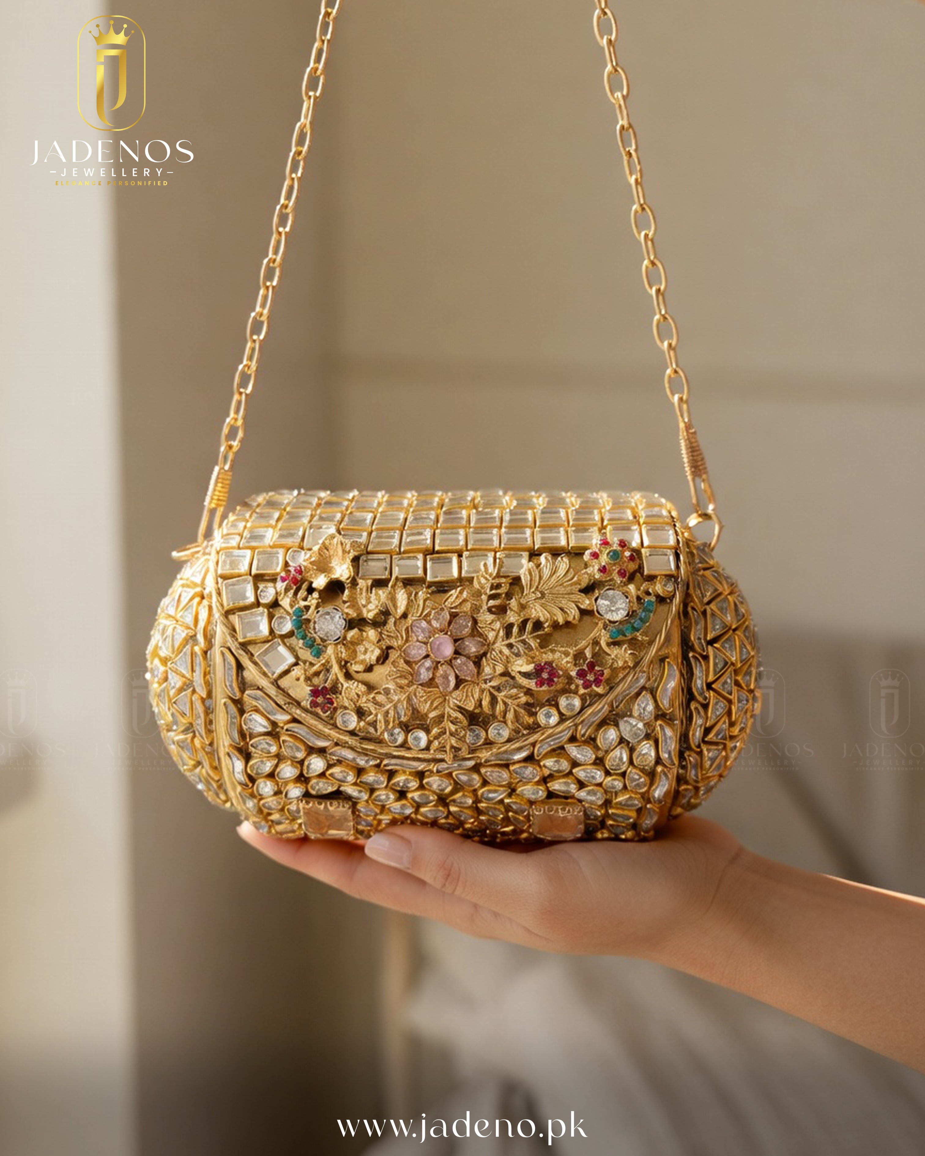 The Royale Meherbano Kundan Clutch