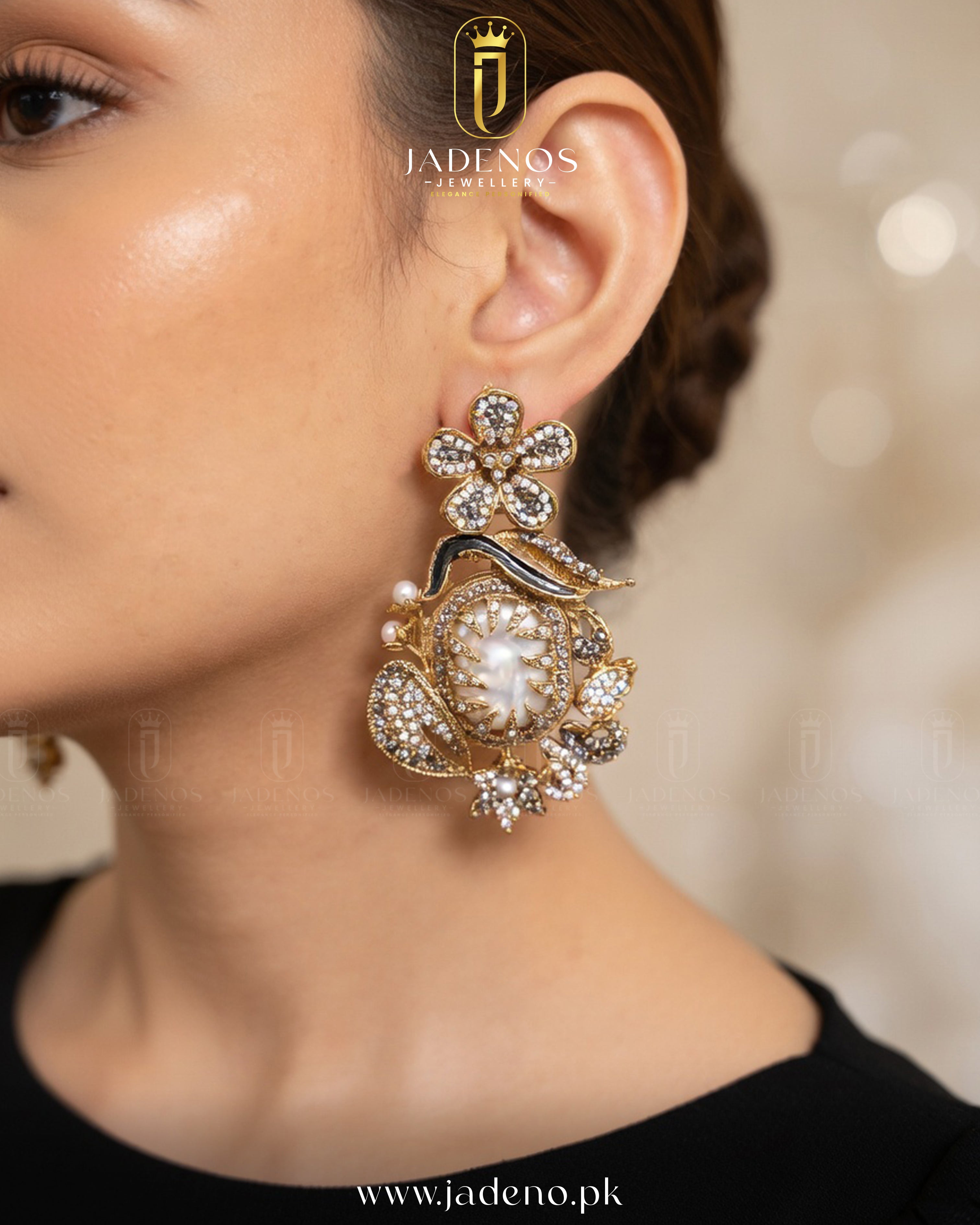 The Gulnaar Royal Flora Earrings