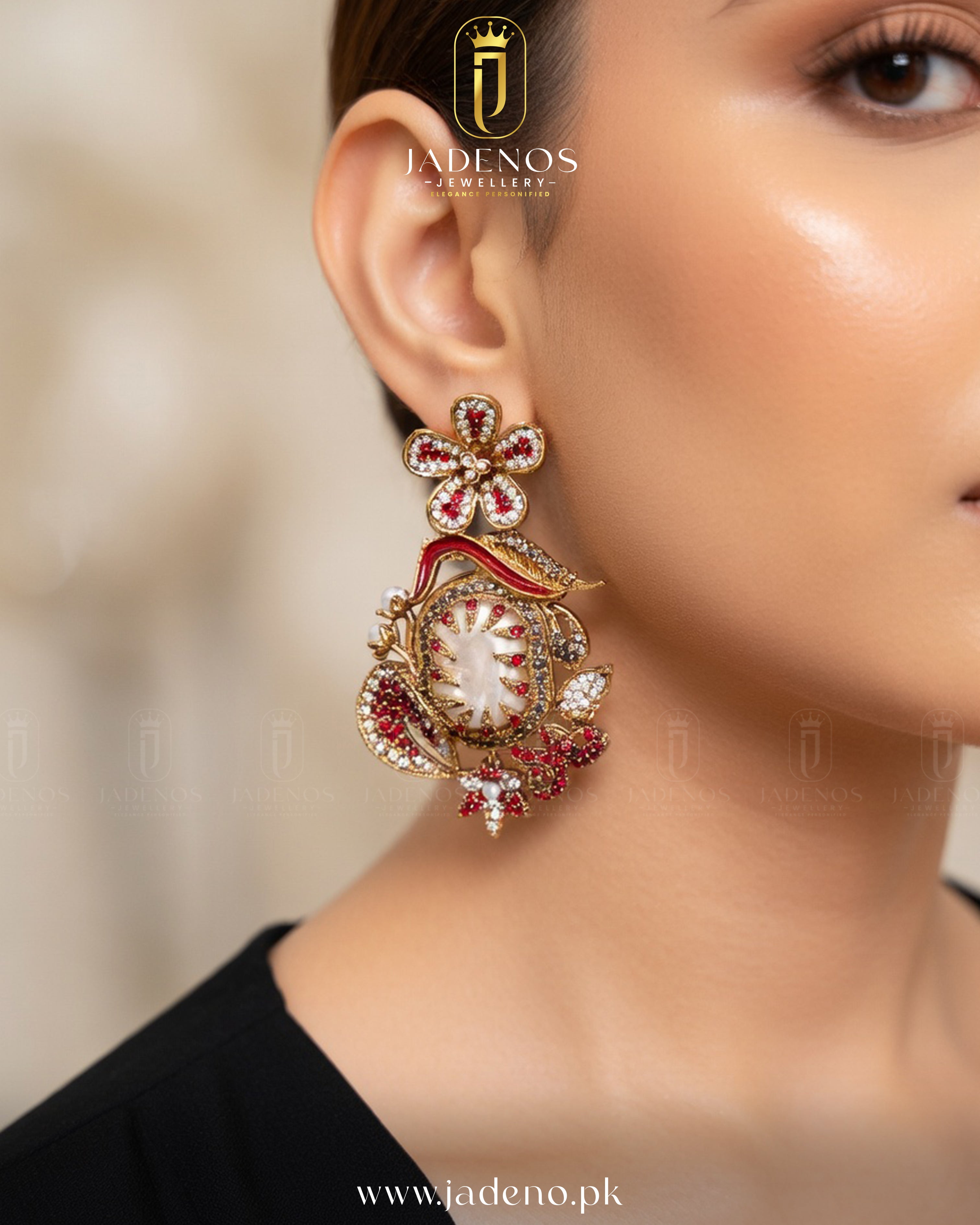 The Gulnaar Royal Flora Earrings