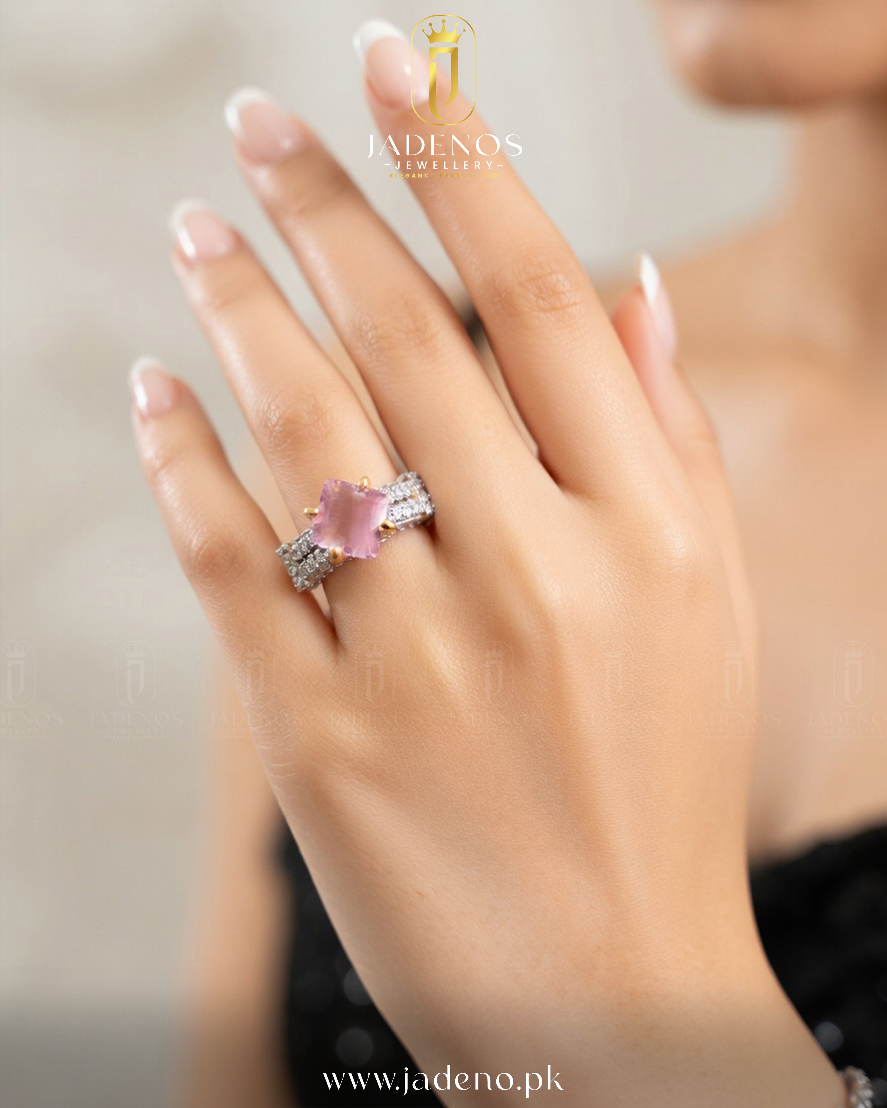 The Ornella Gem Adjustable Ring