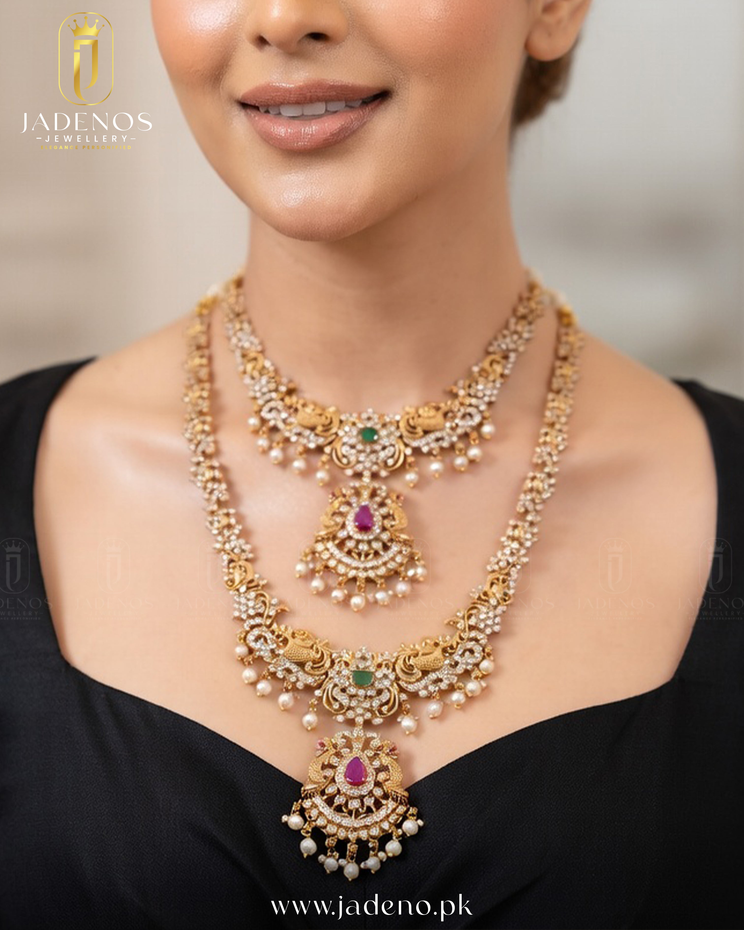 Pure Indian Gulnaar Heritage Two Layered Set