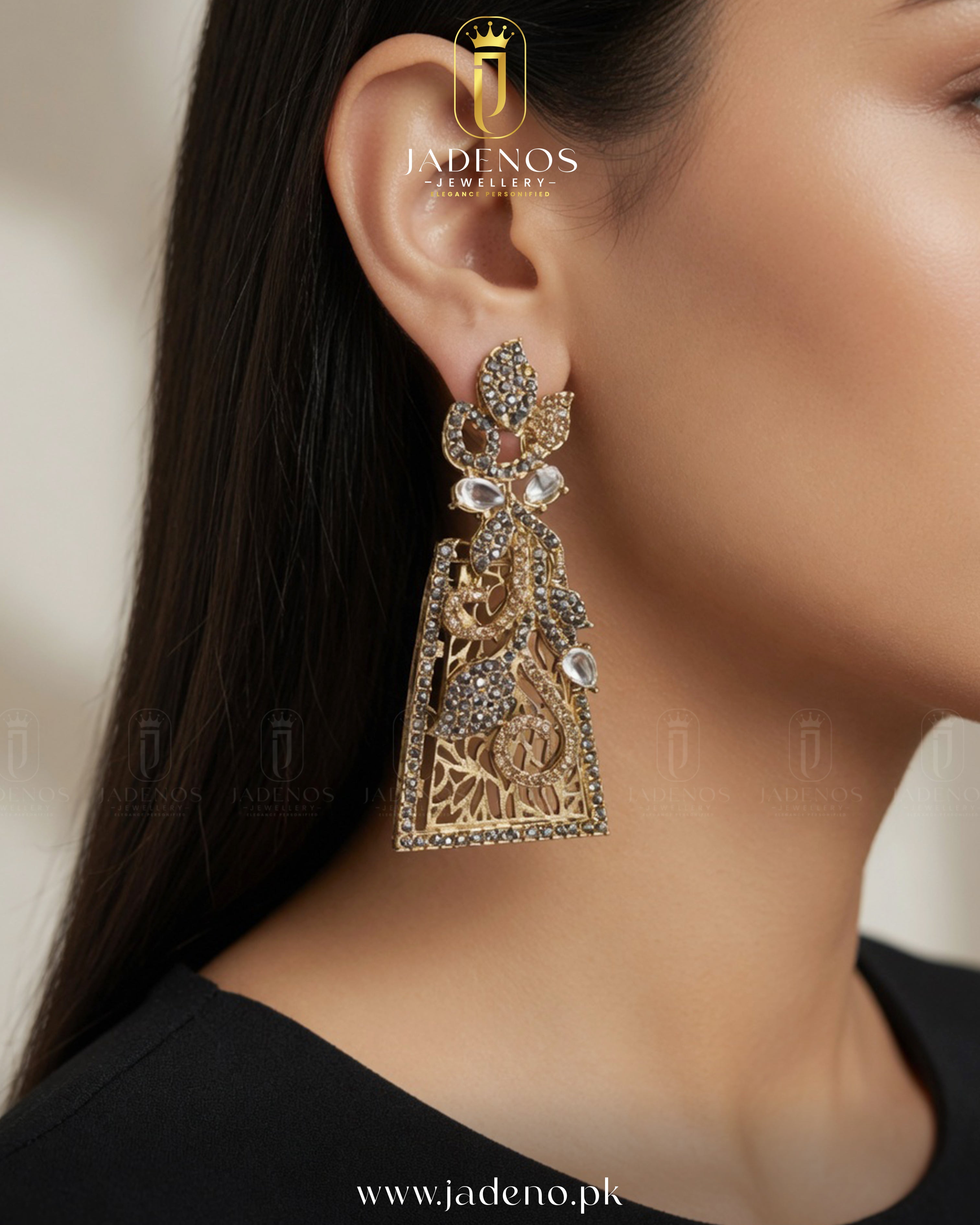 The Royal Mor Jharoka Earrings