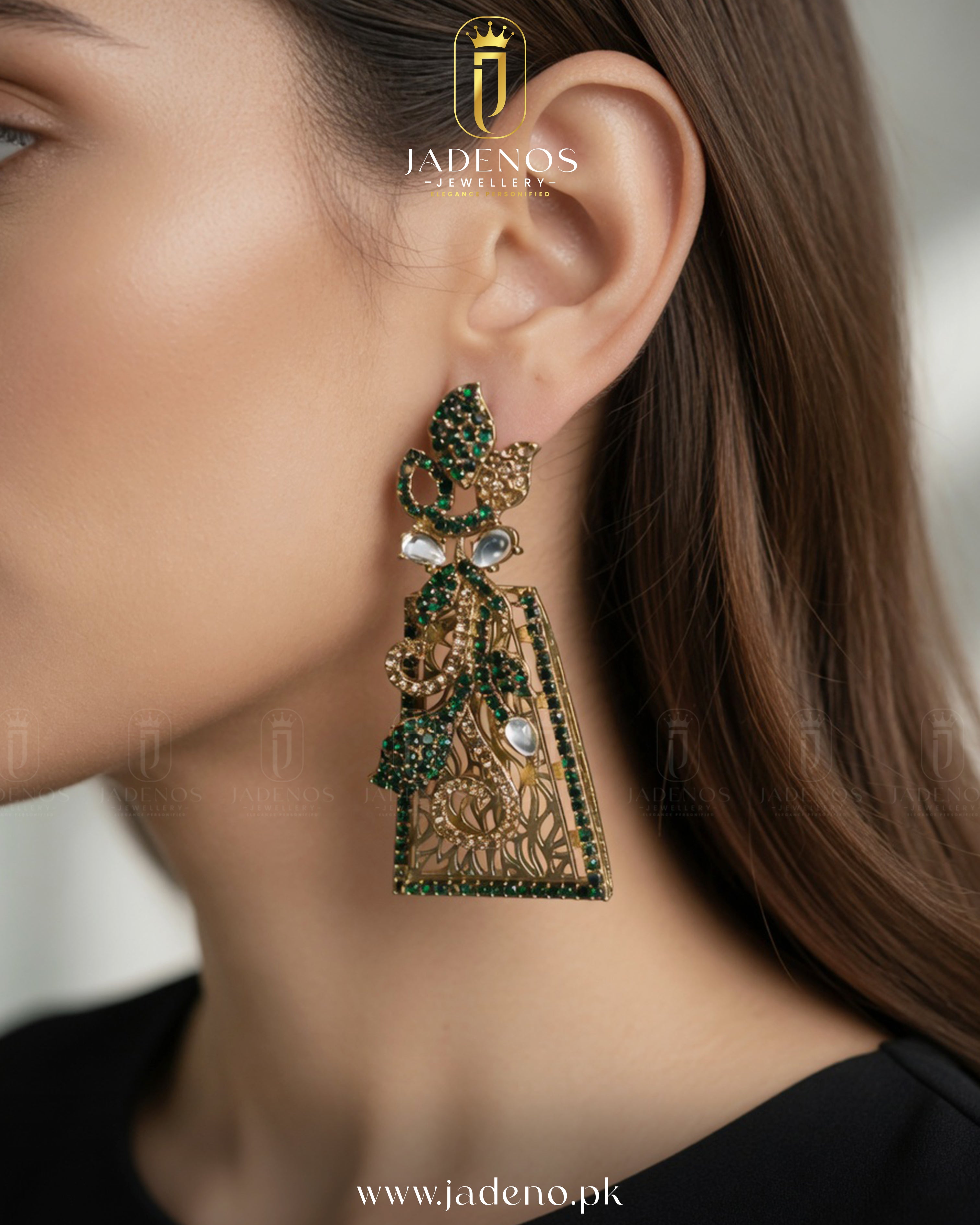 The Royal Mor Jharoka Earrings