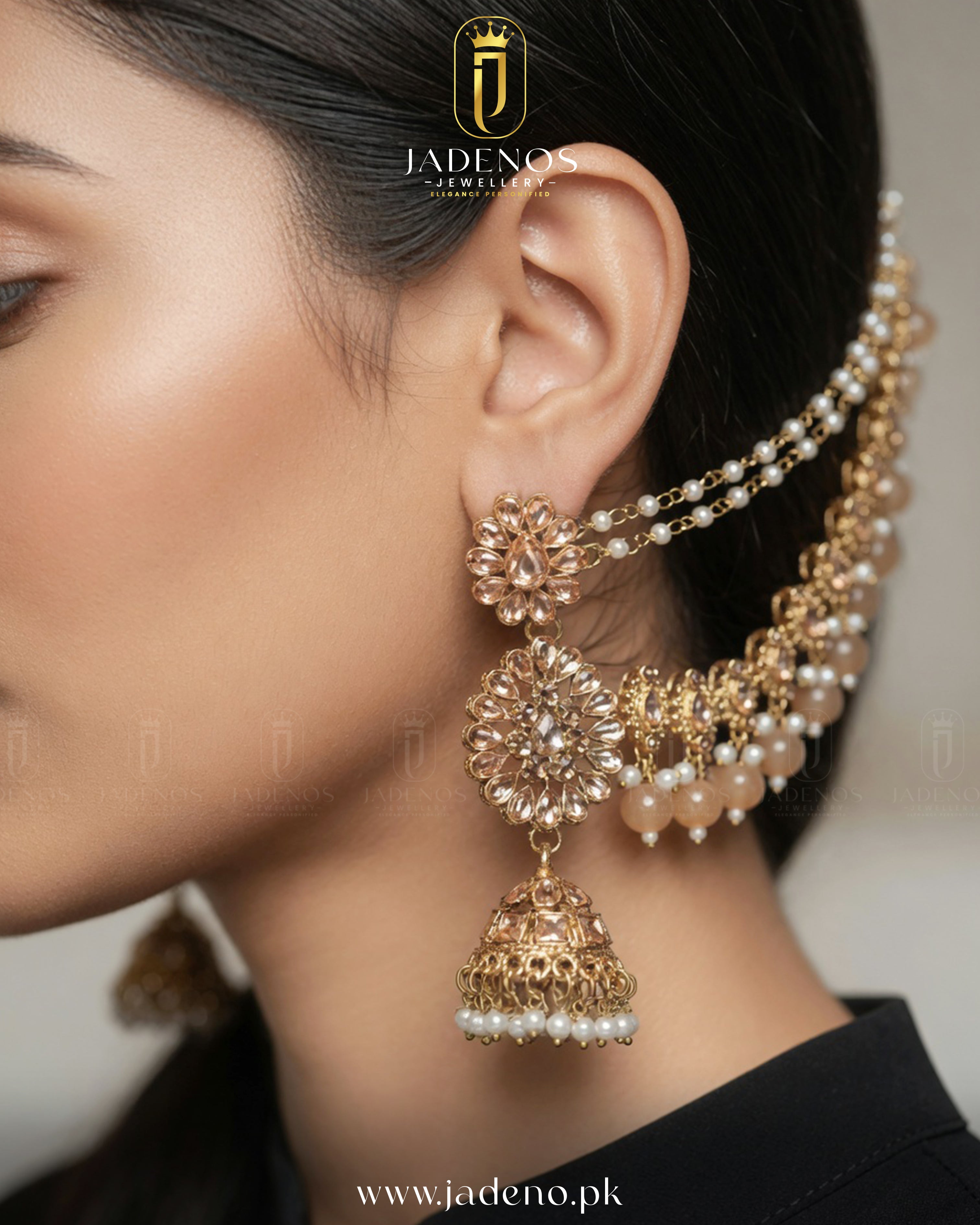 The Mehr Gul Sahara Earrings With Tika
