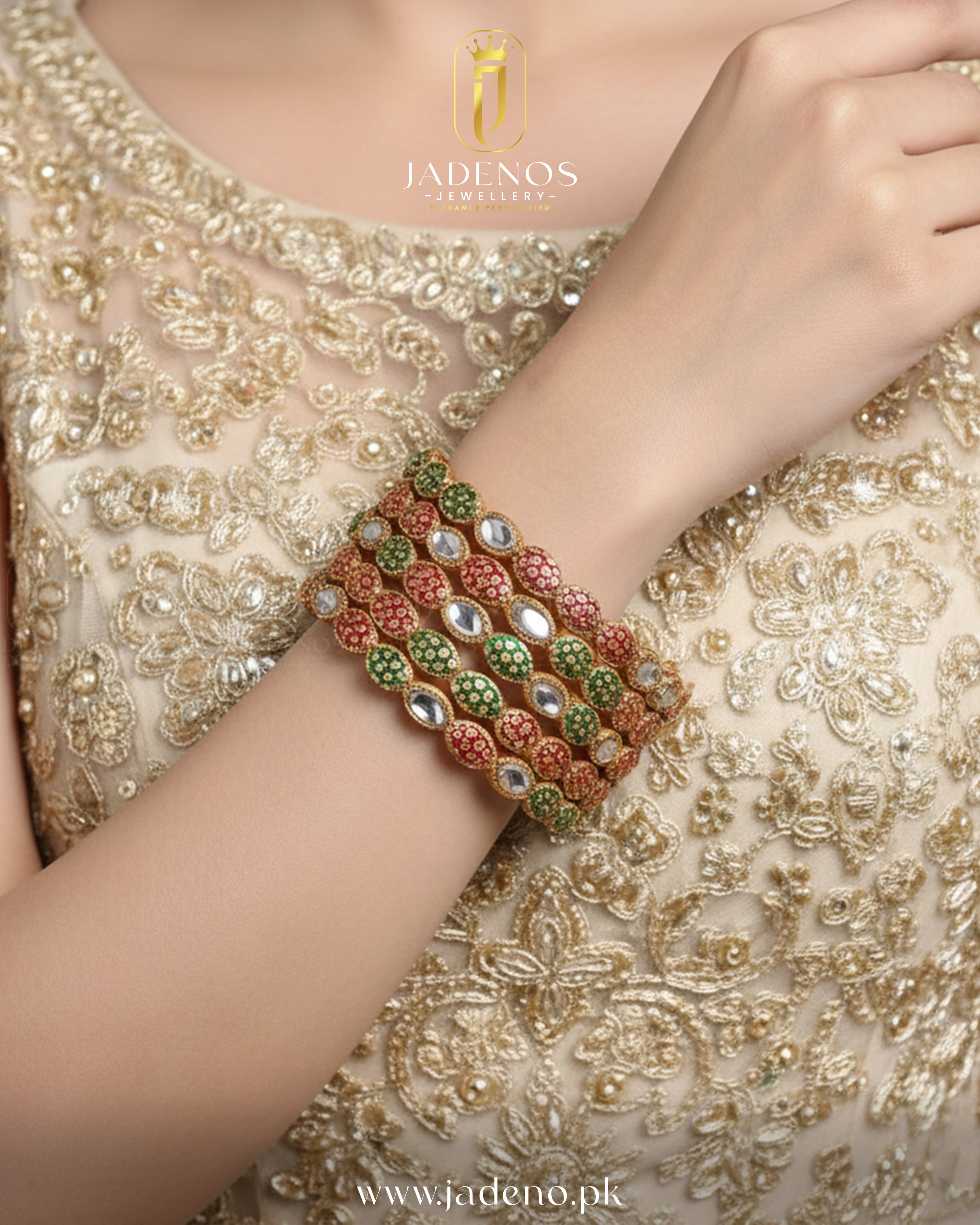 The Roohi Pearl Bangles- 4 Pieces